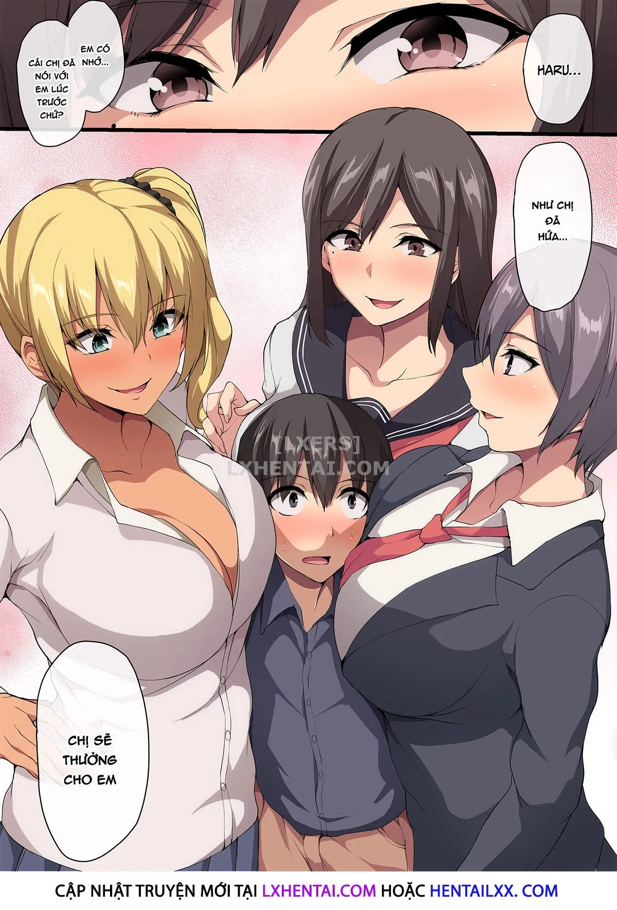 HentaiVN.net - Ảnh 13 - Lovey-Dovey Sex Life With Older Ladies - Losing My Virginity To a Harem - Chap 1