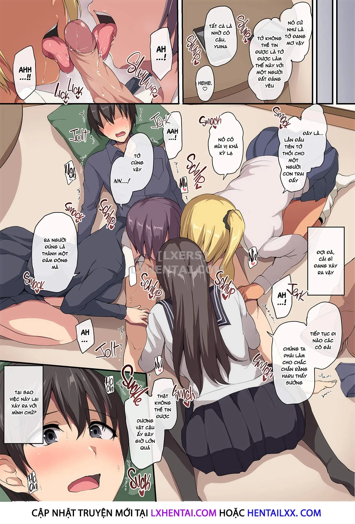 HentaiVN.net - Ảnh 14 - Lovey-Dovey Sex Life With Older Ladies - Losing My Virginity To a Harem - Chap 1