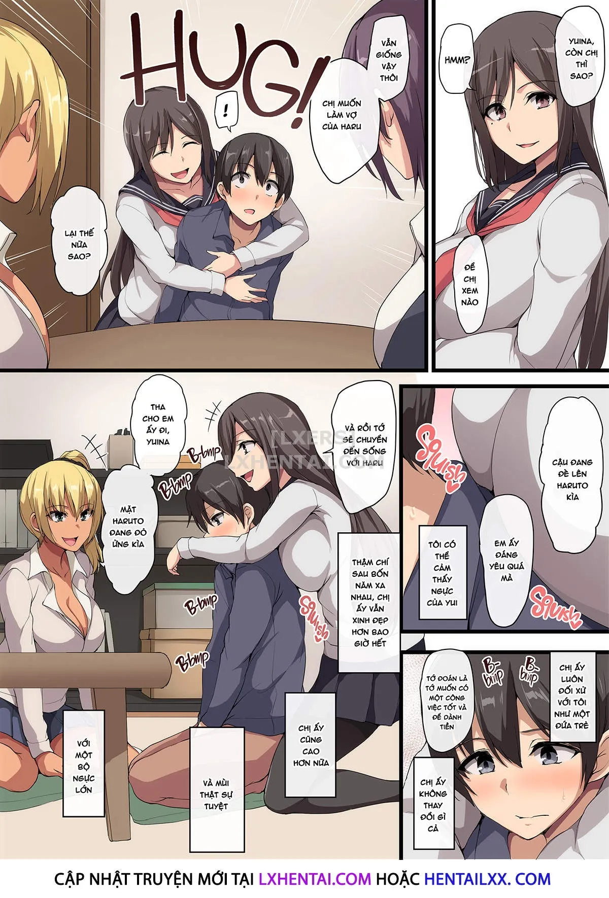 HentaiVN.net - Ảnh 8 - Lovey-Dovey Sex Life With Older Ladies - Losing My Virginity To a Harem - Chap 1