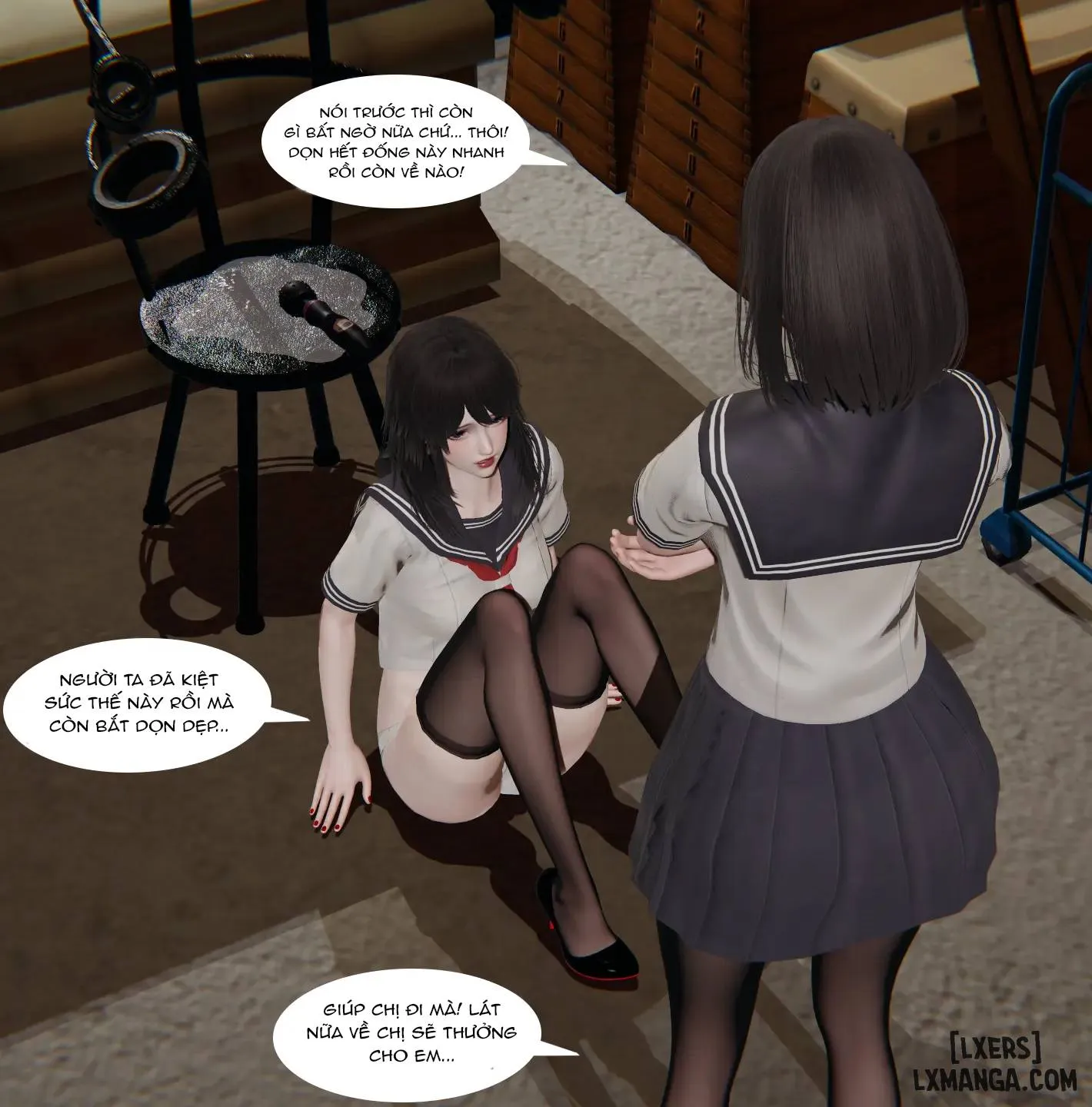 HentaiVN.net - Ảnh 33 - Nhật ký huấn luyện của chị em bách hợp - Chap 1