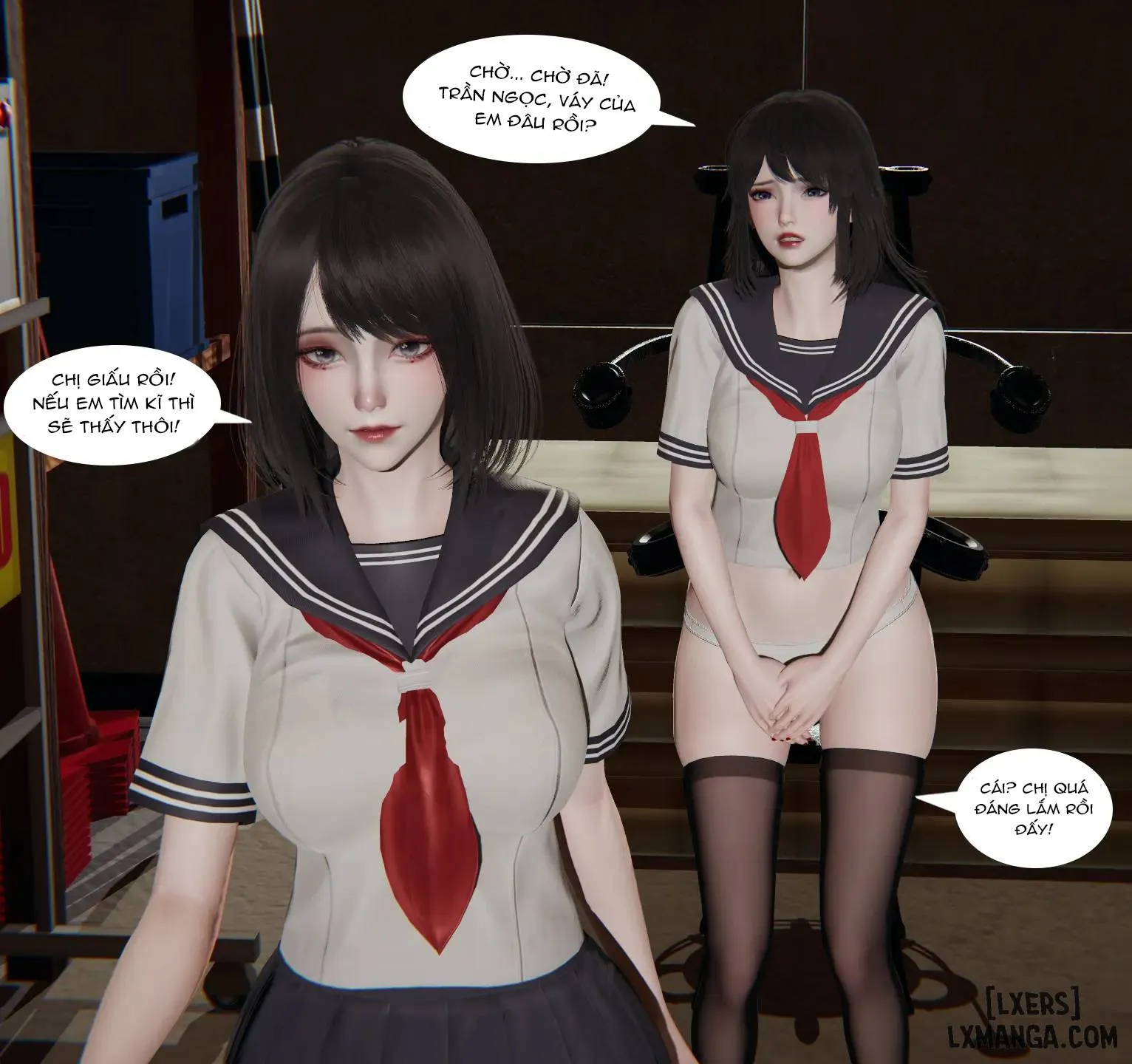 HentaiVN.net - Ảnh 34 - Nhật ký huấn luyện của chị em bách hợp - Chap 1