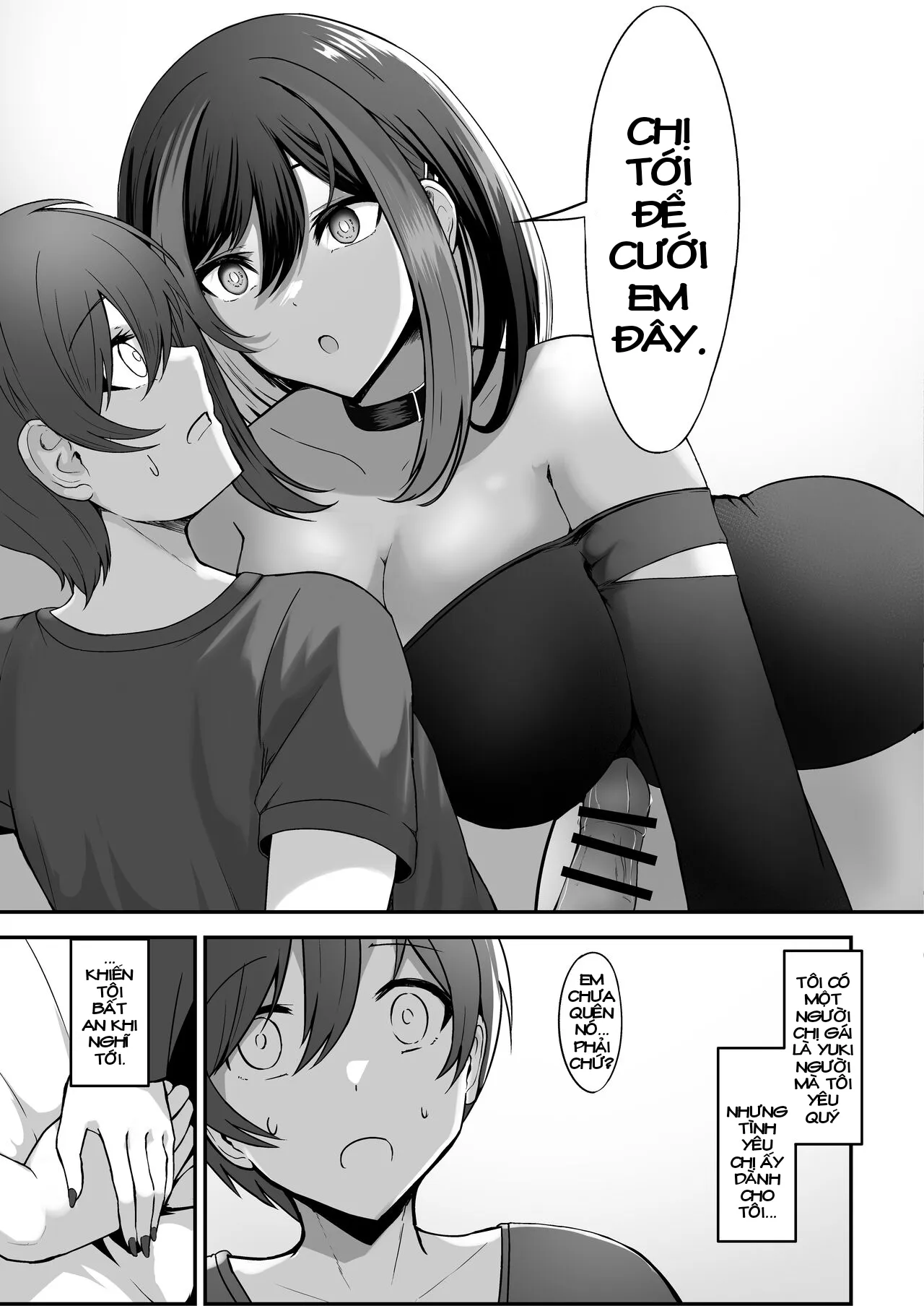 HentaiVN.net - Ảnh 5 - Chuyện Tôi Được Chị Gái Của Mình Cầu Hôn [地雷系姉ちゃんに求婚される話; Jiraikei Nee-chan ni Kyuukon Sareru Hanashi] - Chap 1