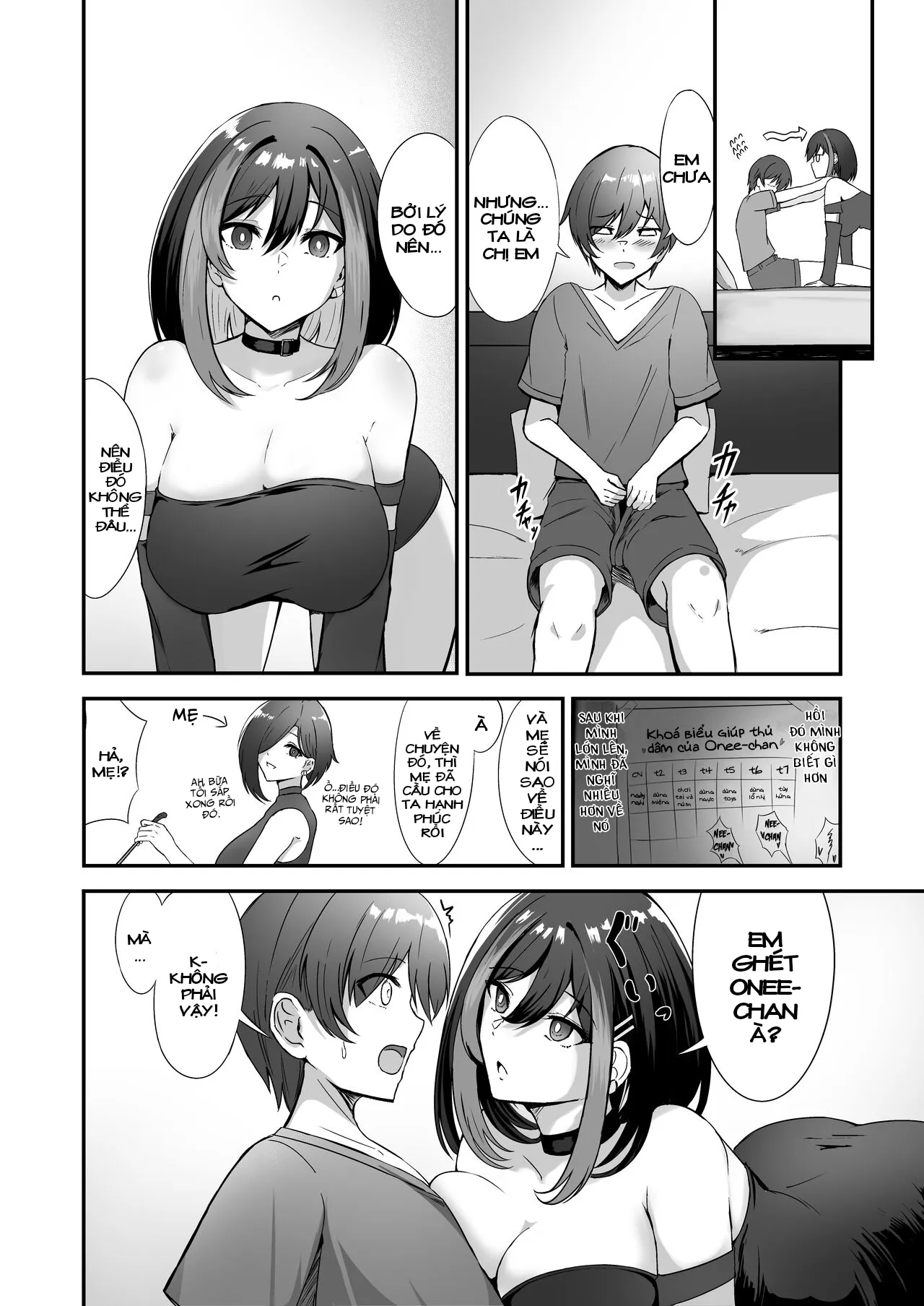 HentaiVN.net - Ảnh 6 - Chuyện Tôi Được Chị Gái Của Mình Cầu Hôn [地雷系姉ちゃんに求婚される話; Jiraikei Nee-chan ni Kyuukon Sareru Hanashi] - Chap 1