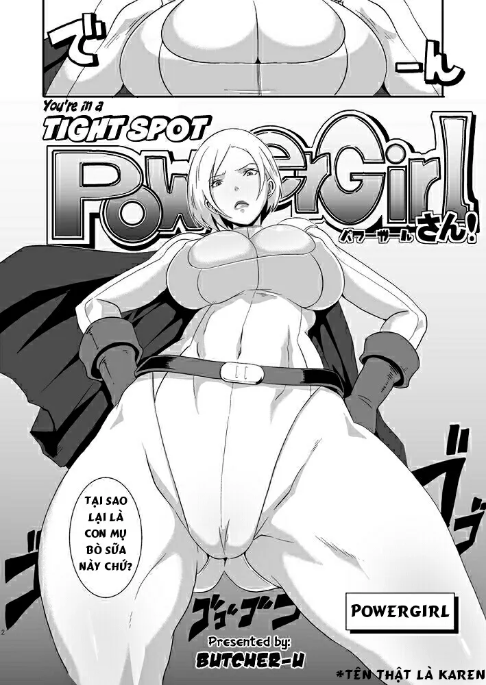 HentaiVN.net - Ảnh 3 - Pinch desu yo Power Girl-san! [You're in a Tight Spot, Power Girl-san!] - Chap 1