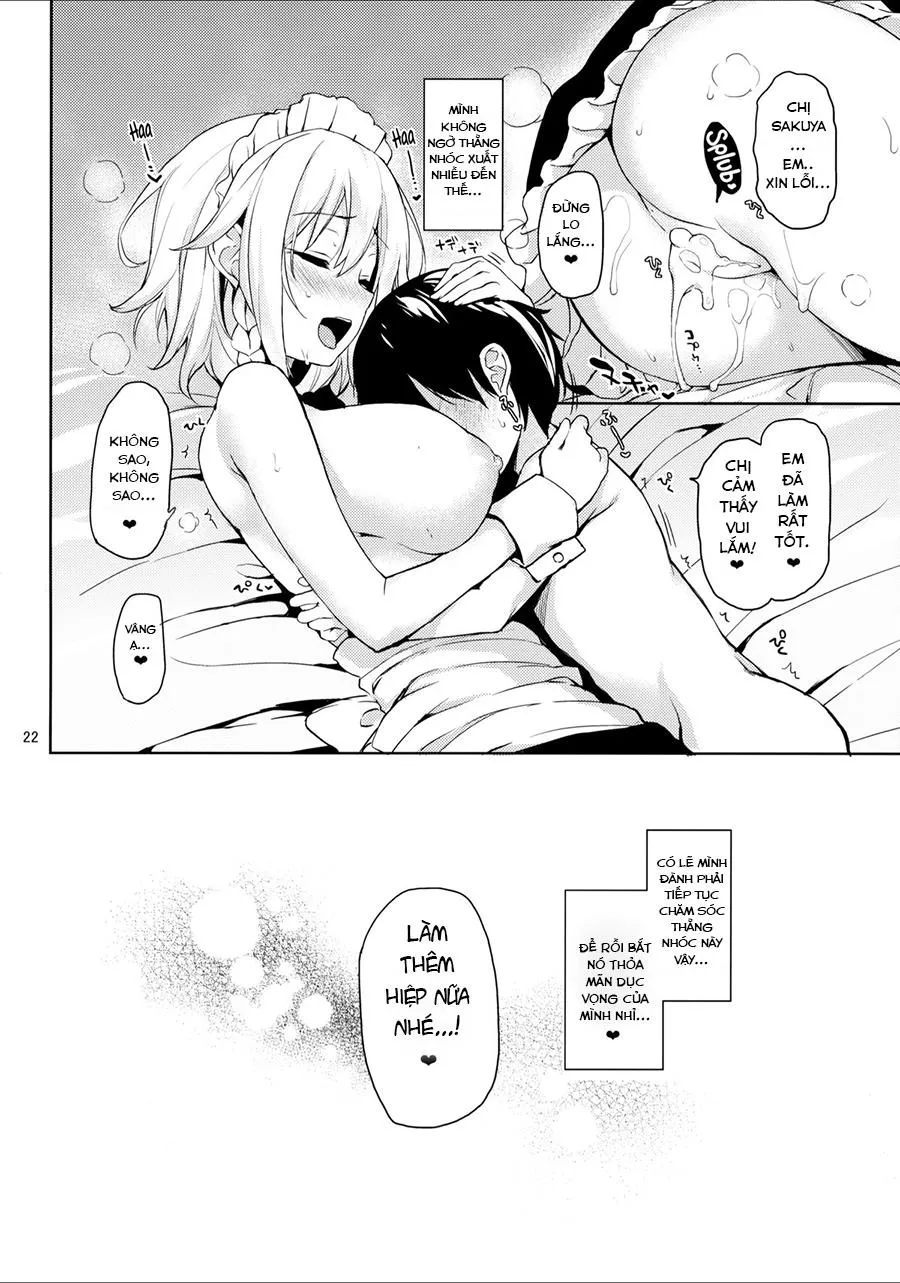 HentaiVN.net - Ảnh 19 - Shasei Kanri Shite Kudasai Sakuya-san! (Touhou Prọject) [Take Care of MyEjaculations Please, Sakuya-san!] - Chap 1