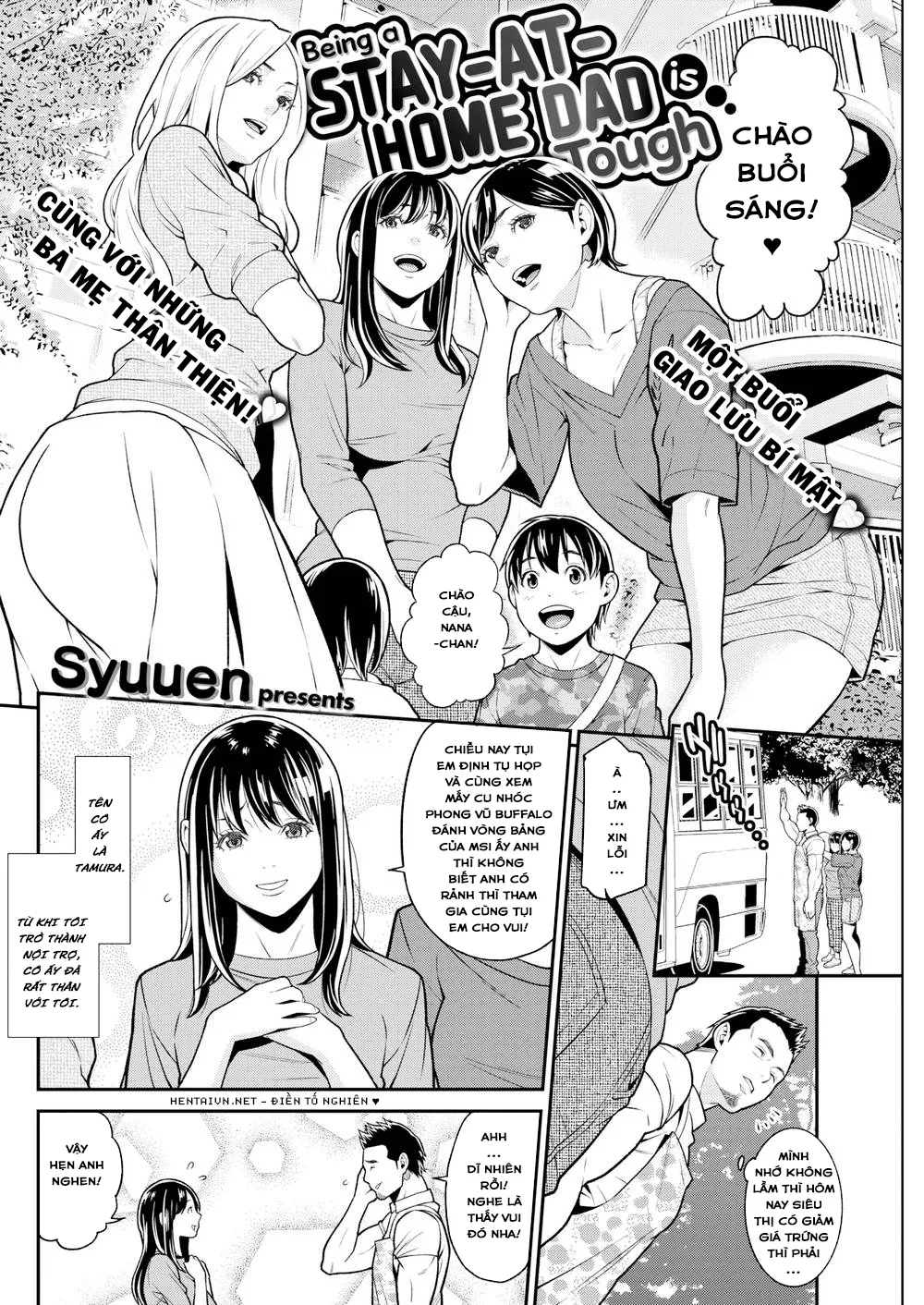 HentaiVN.net - Ảnh 3 - Gà Trống Trông Con Khó Lắm! [Being a Stay-at-home Dad is tough] - Chap 1