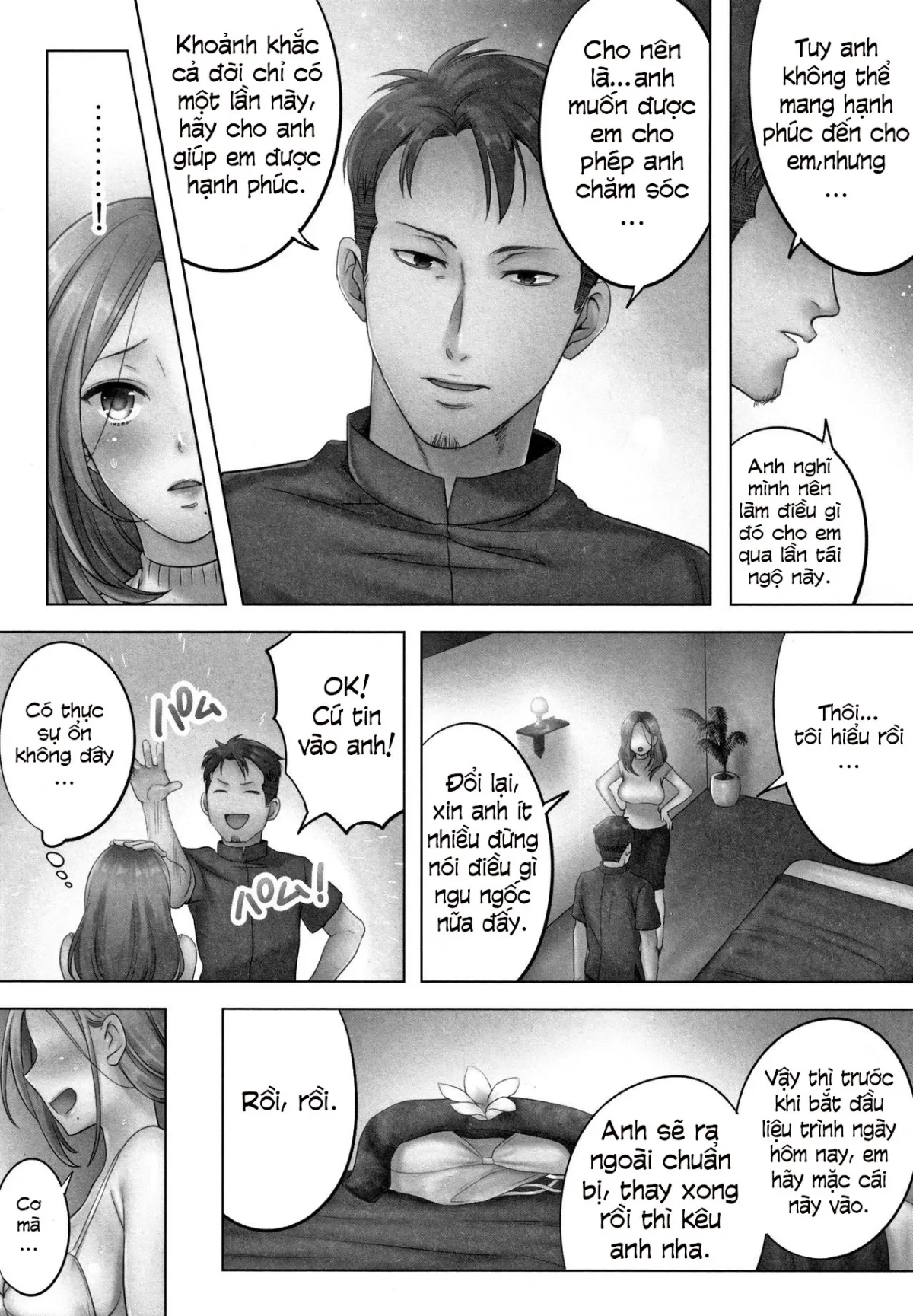 HentaiVN.net - Ảnh 9 - Netori Esthe de, Konya, Tsuma ga... [寝取りエステで、今夜、妻が…。] - Chap 1