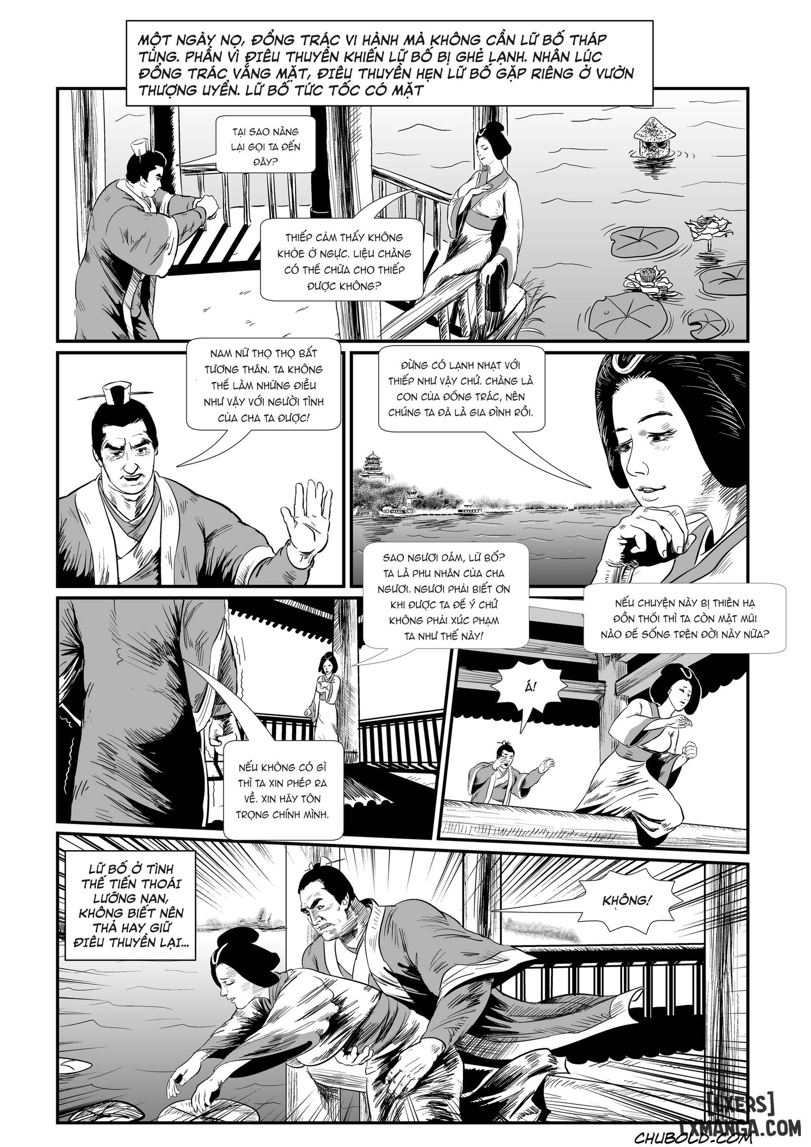 HentaiVN.net - Ảnh 12 - Đổng Trác-Tàu khựa truyền kì - Chap 2