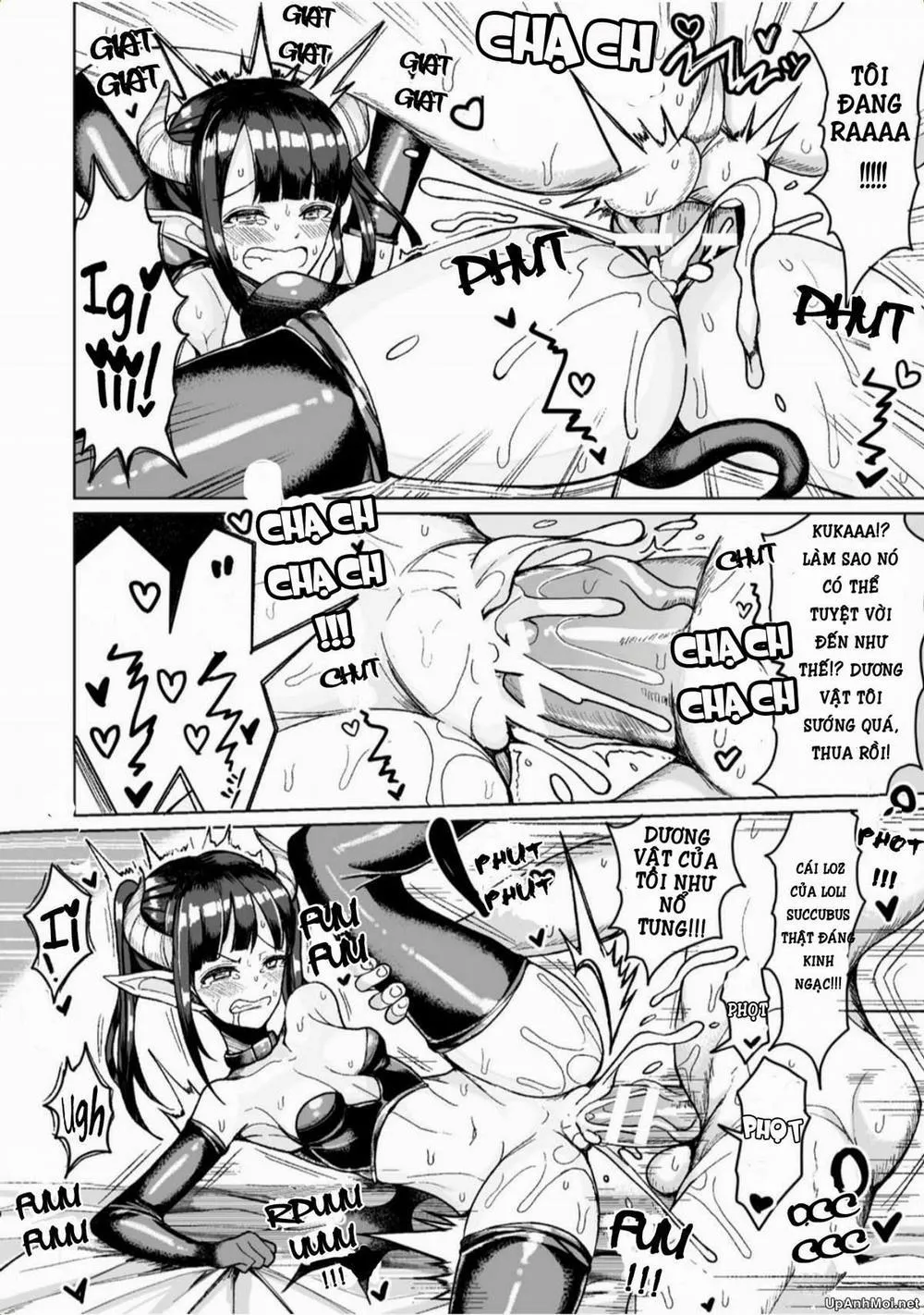 HentaiVN.net - Ảnh 10 - Namaiki Loli Succubus Wo Mahou No Kubiwa De Onahoru Ni Shichae!! - Chap 1