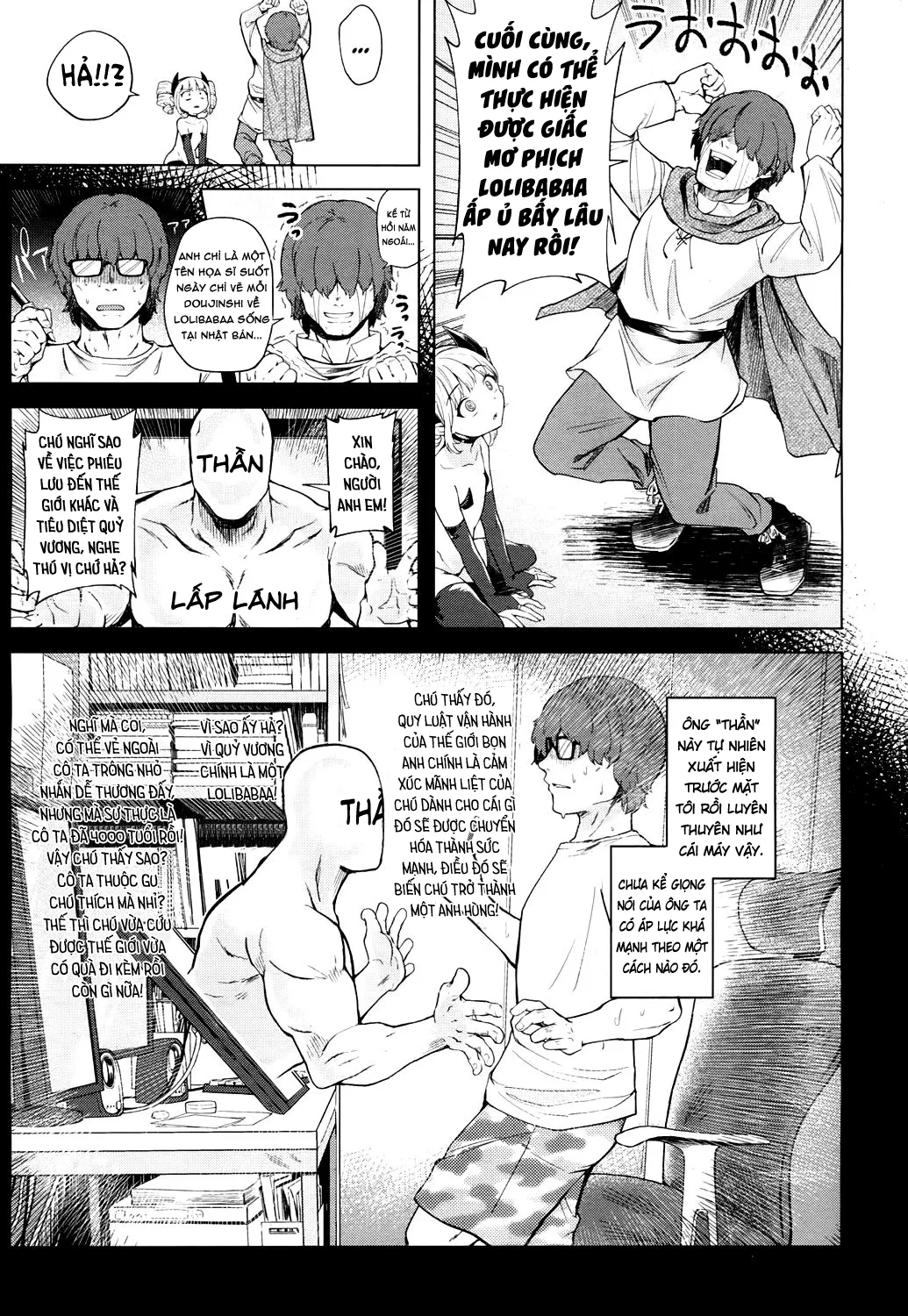 HentaiVN.net - Ảnh 3 - Tôi Muốn Gặp Một Lolibabaa, Nên Tôi Đã Tái Sinh Tại Thế Giới Khác [Lolibabaa Ni Aitakatta Kara Isekai Tensei Shita | I Wanted To Meet A Lolibabaa, So I Got Reborn Into Another World] - Chap 1