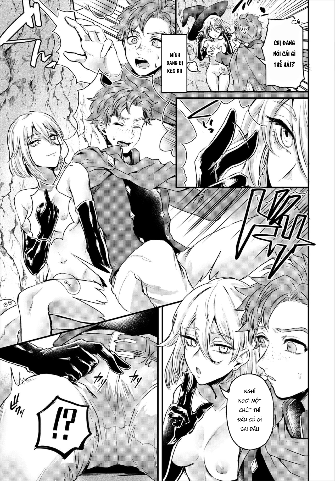 HentaiVN.net - Ảnh 11 - Cuộc săn slime cùng chị gái quyến rũ [Koushoku Onee-san to Slime Panic] - Chap 1