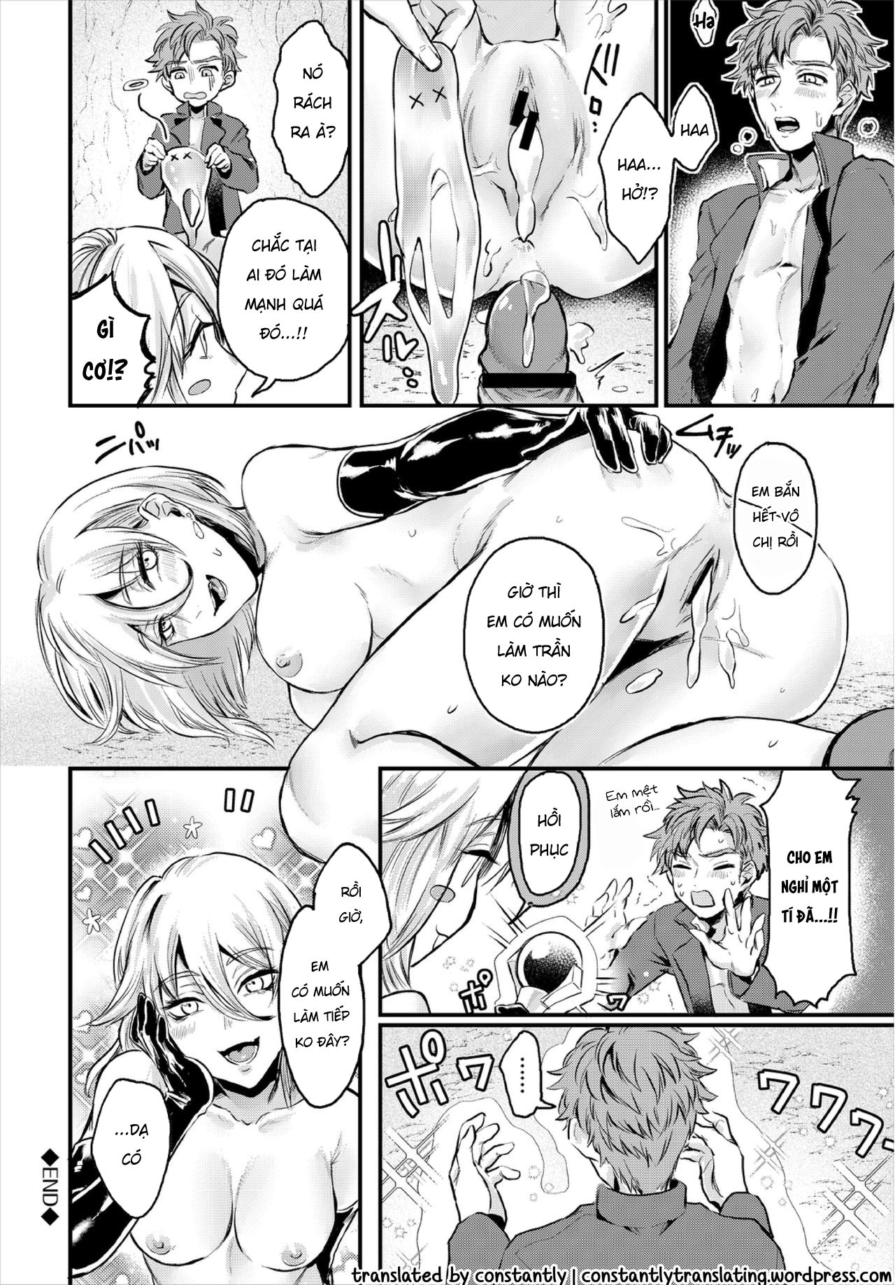 HentaiVN.net - Ảnh 22 - Cuộc săn slime cùng chị gái quyến rũ [Koushoku Onee-san to Slime Panic] - Chap 1