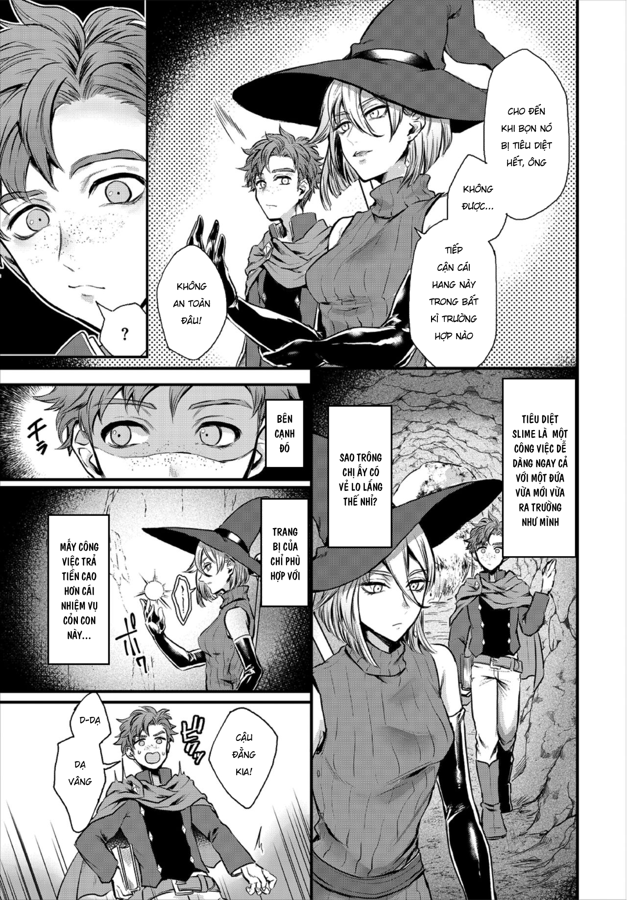 HentaiVN.net - Ảnh 5 - Cuộc săn slime cùng chị gái quyến rũ [Koushoku Onee-san to Slime Panic] - Chap 1