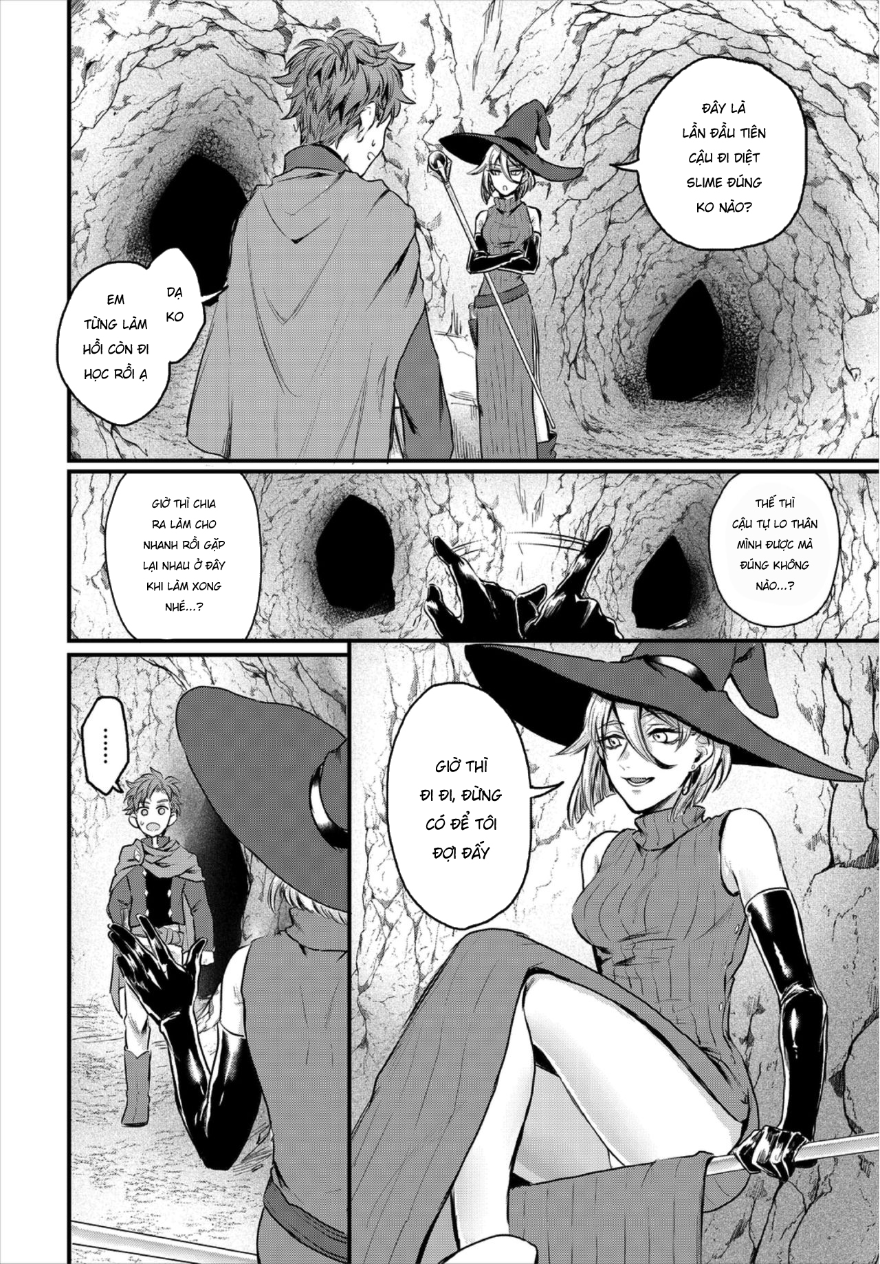 HentaiVN.net - Ảnh 6 - Cuộc săn slime cùng chị gái quyến rũ [Koushoku Onee-san to Slime Panic] - Chap 1