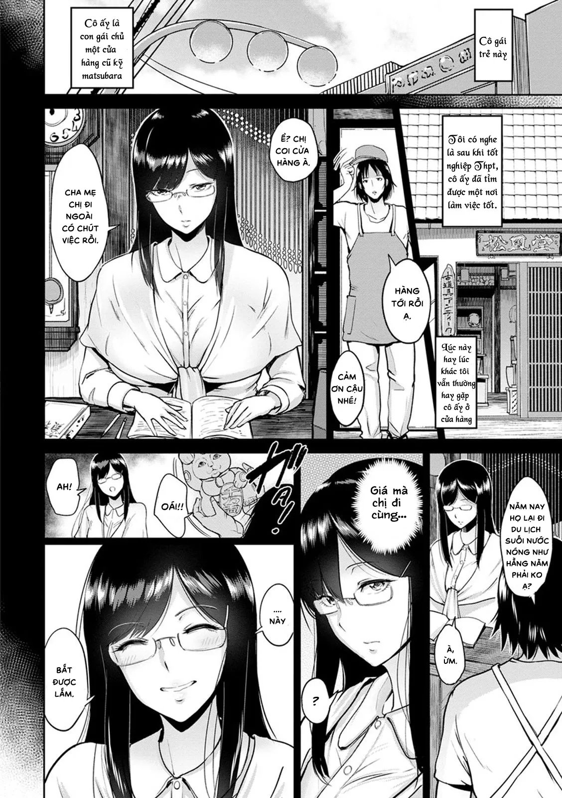 HentaiVN.net - Ảnh 3 - Hot springs trip with Matsubara-san [Matsubara-san to Onsen] - Chap 1