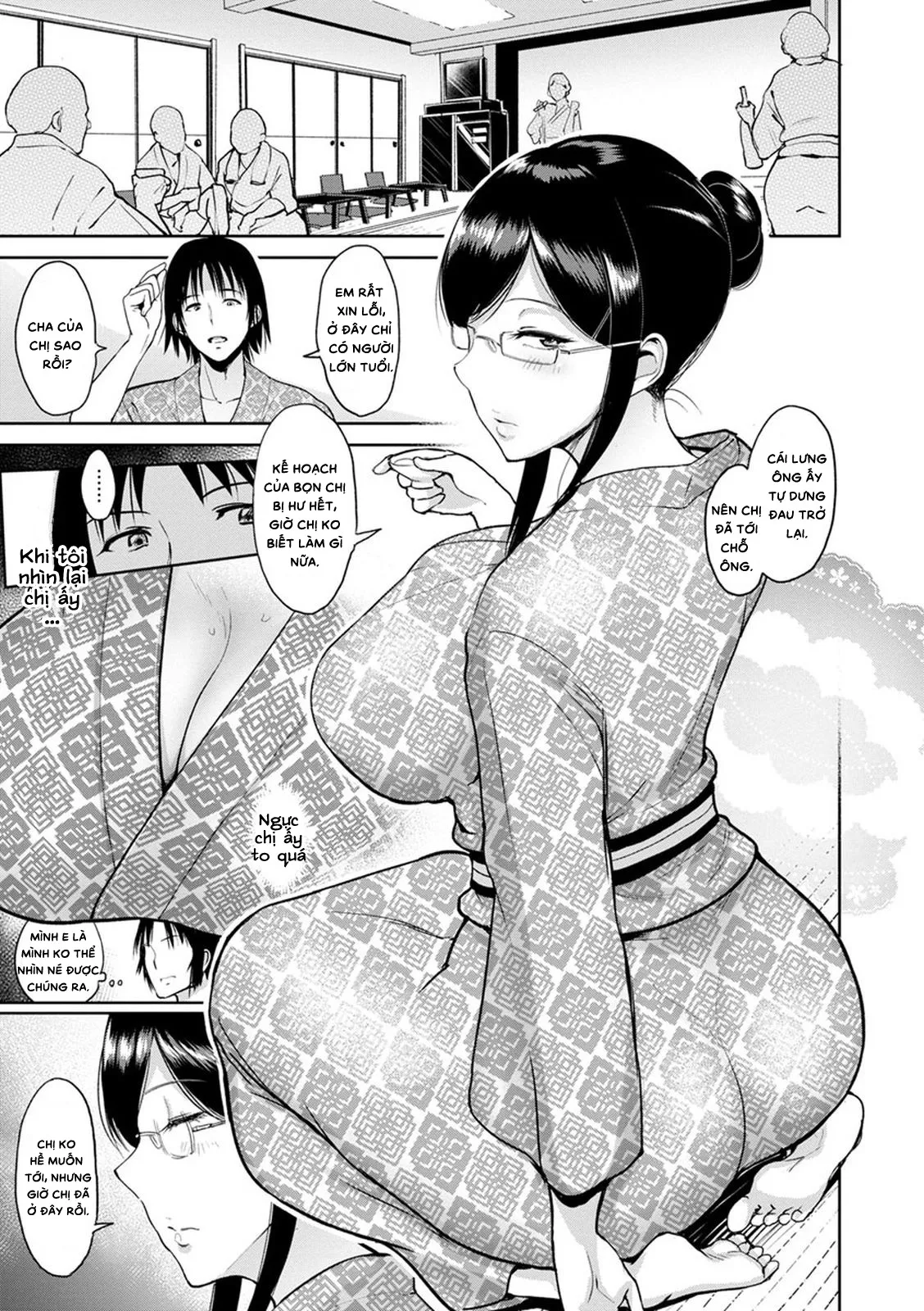 HentaiVN.net - Ảnh 4 - Hot springs trip with Matsubara-san [Matsubara-san to Onsen] - Chap 1