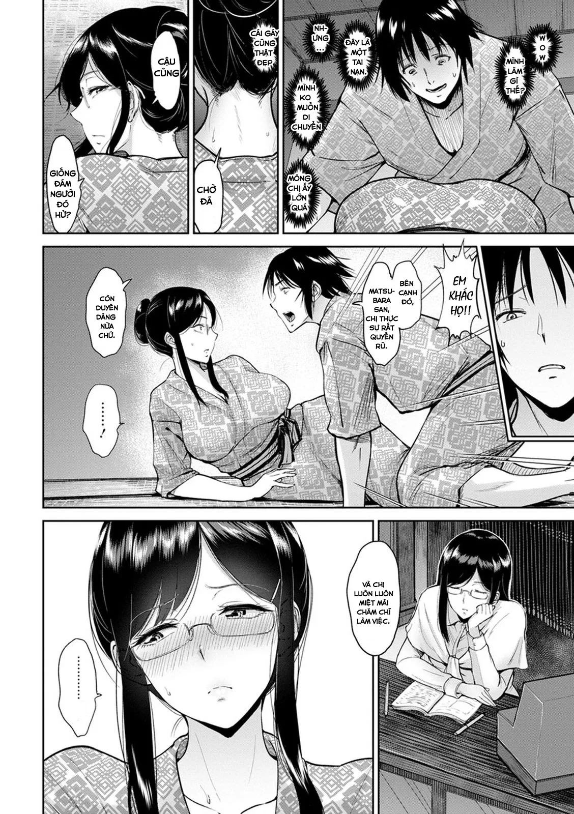 HentaiVN.net - Ảnh 7 - Hot springs trip with Matsubara-san [Matsubara-san to Onsen] - Chap 1