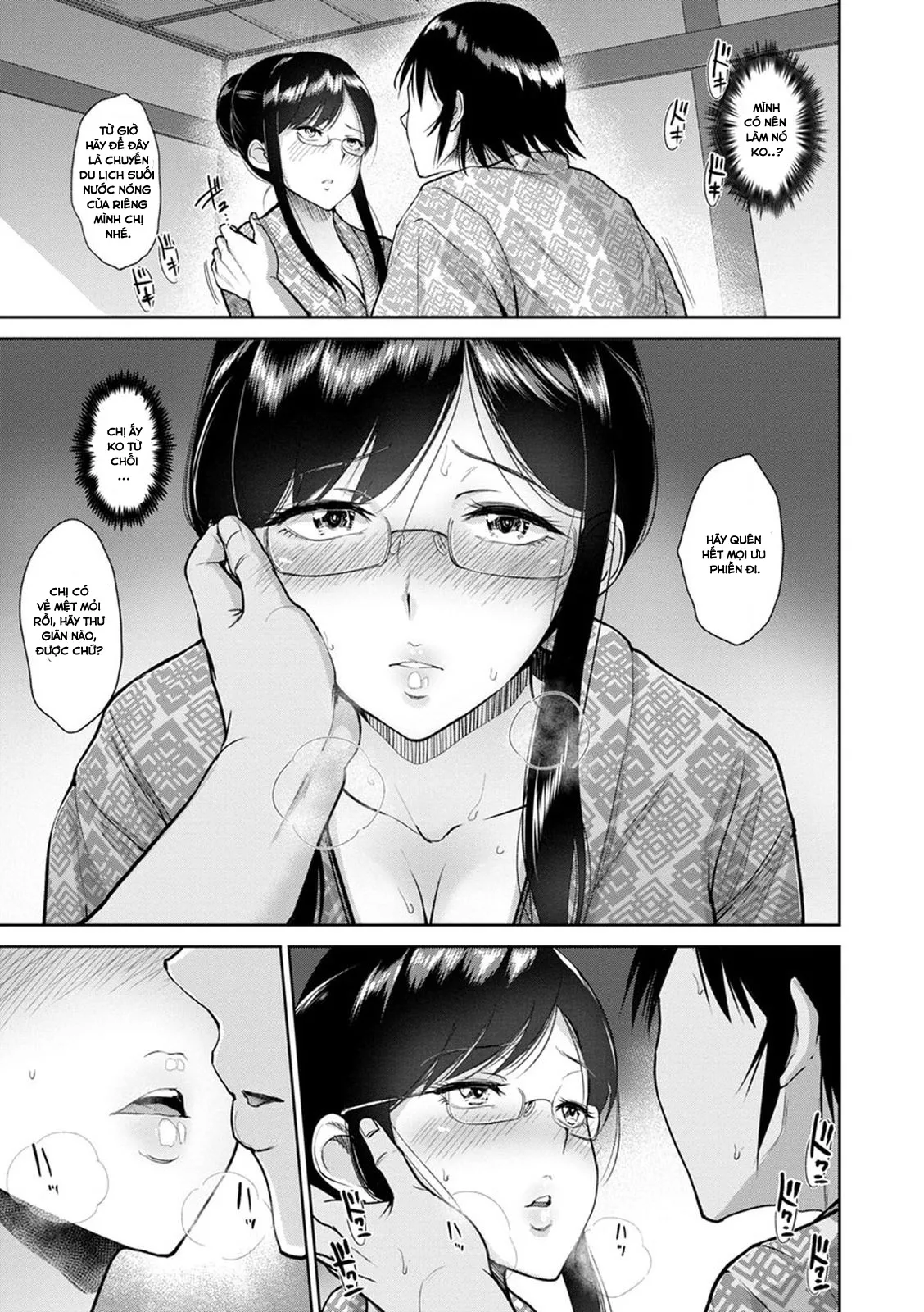 HentaiVN.net - Ảnh 8 - Hot springs trip with Matsubara-san [Matsubara-san to Onsen] - Chap 1