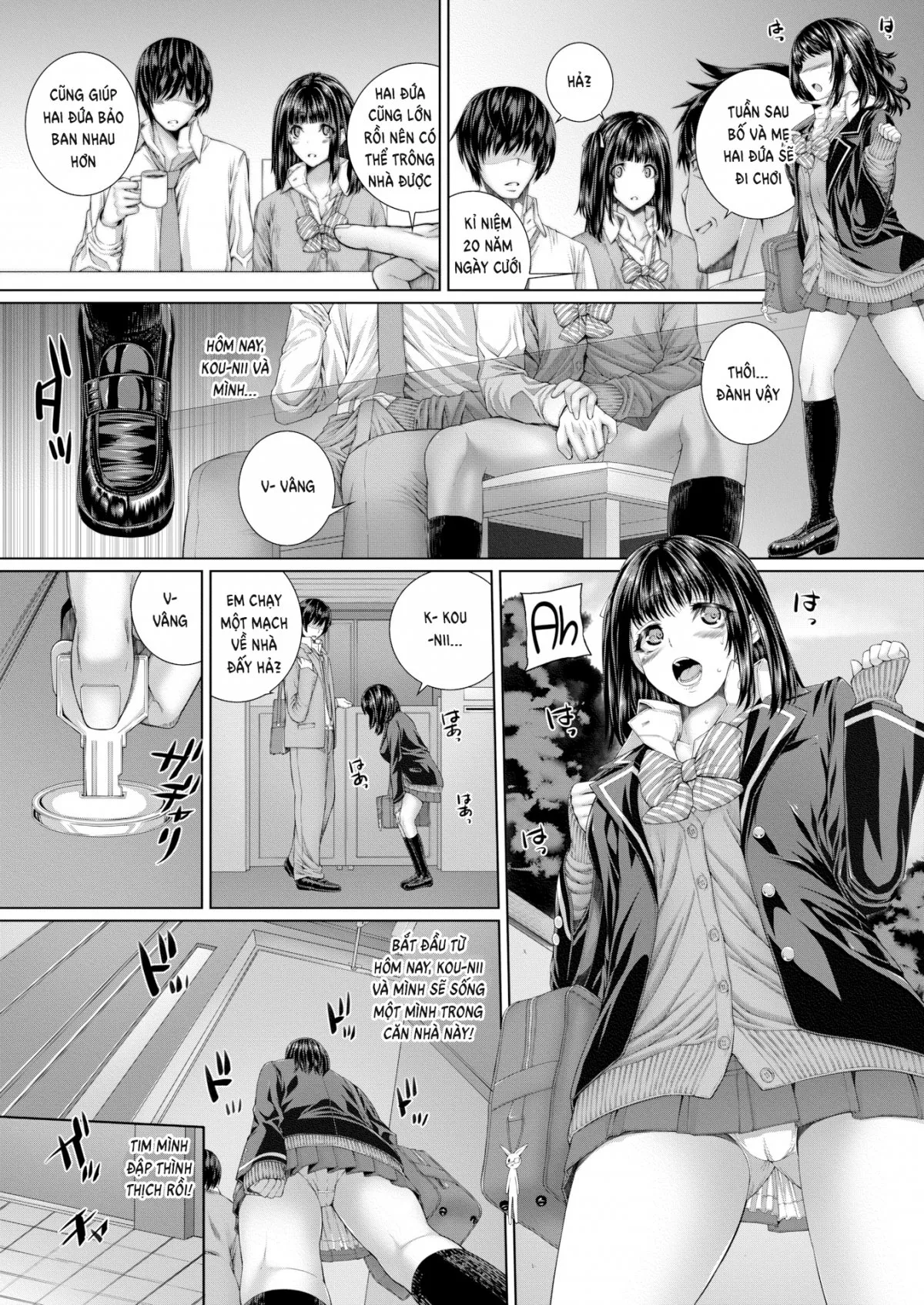 HentaiVN.net - Ảnh 6 - Naughty Little Sister - Chap 1