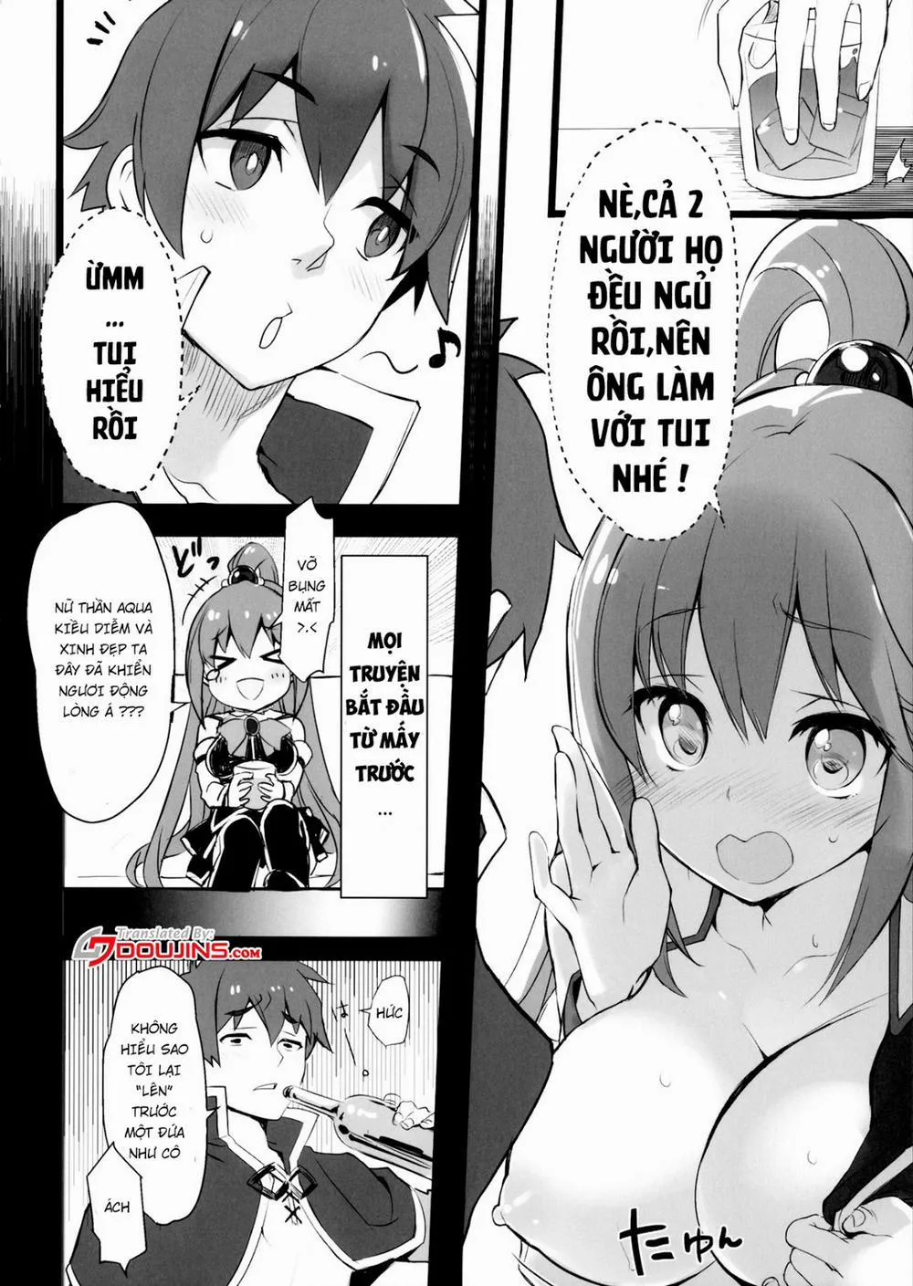 HentaiVN.net - Ảnh 5 - Hyaku Percent Osake no Sei (Kono Subarashii Sekai ni Syukufuku o!) - Chap 1