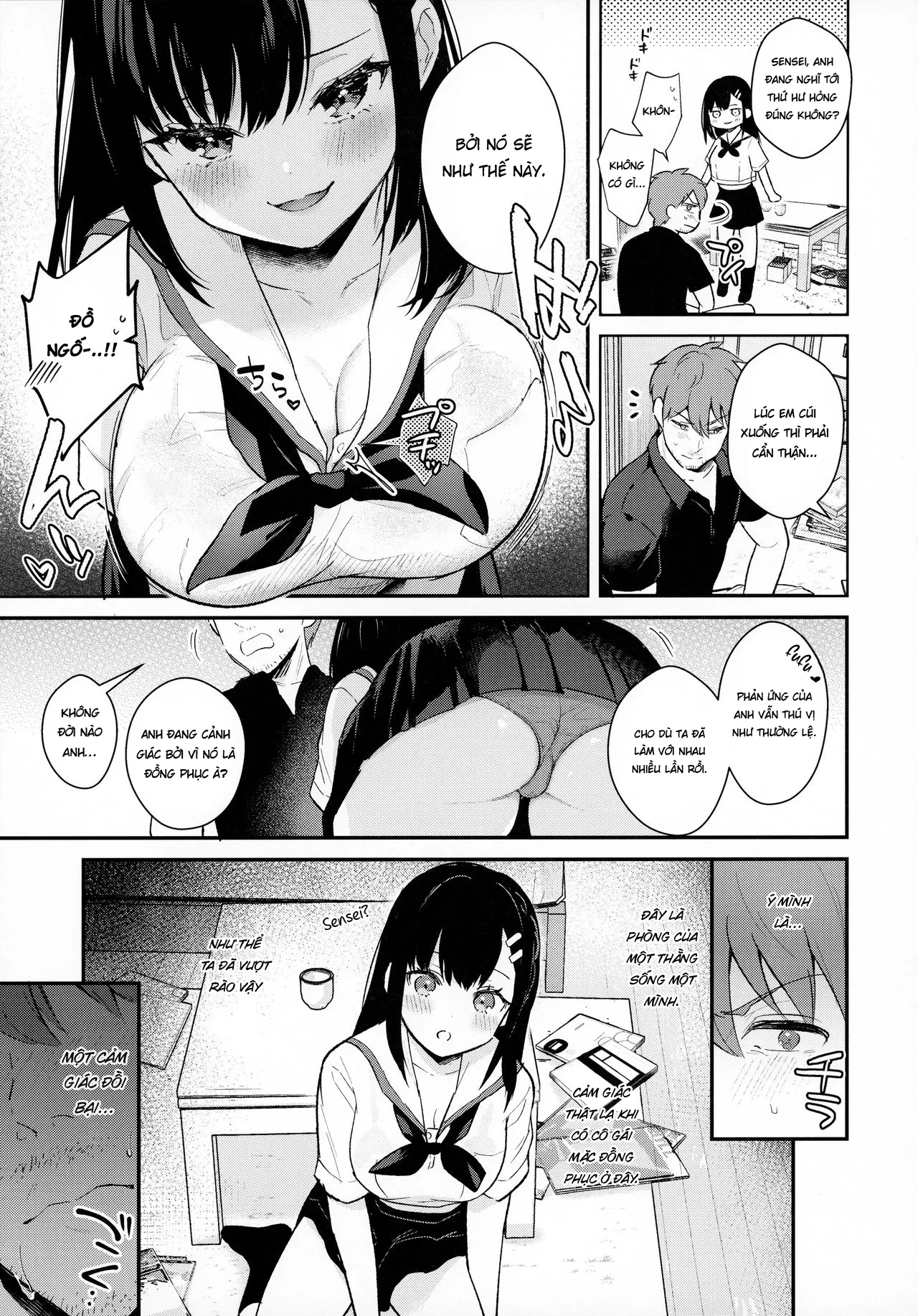 HentaiVN.net - Ảnh 10 - Tsuyu, Natsufuku, Apart nite [Tsuyu, Natsufuku, Apart nite] - Chap 1