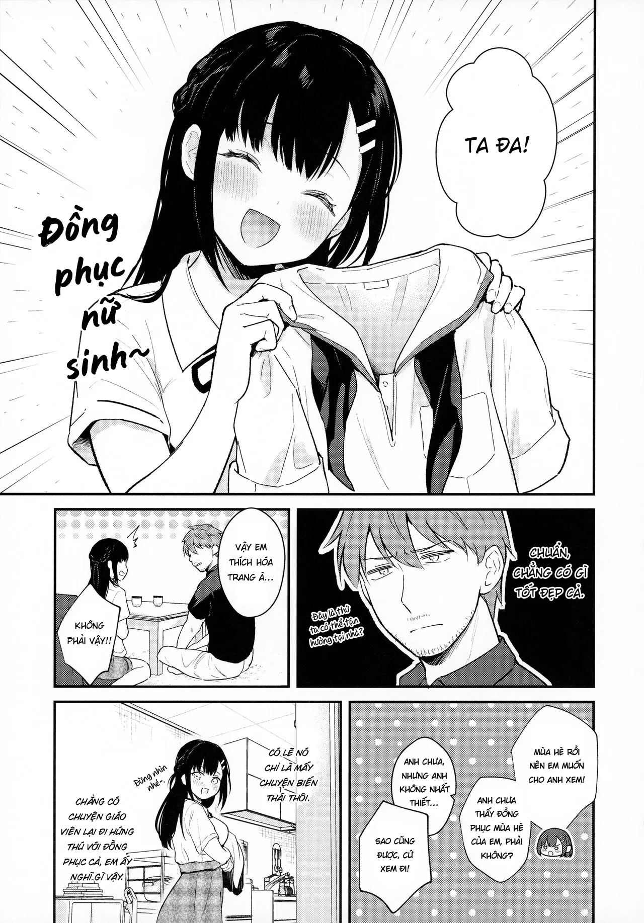 HentaiVN.net - Ảnh 8 - Tsuyu, Natsufuku, Apart nite [Tsuyu, Natsufuku, Apart nite] - Chap 1