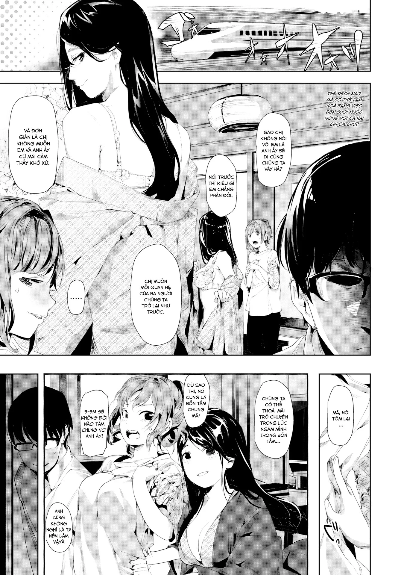 HentaiVN.net - Ảnh 7 - Chịch cả chị lẫn em - Chap 2