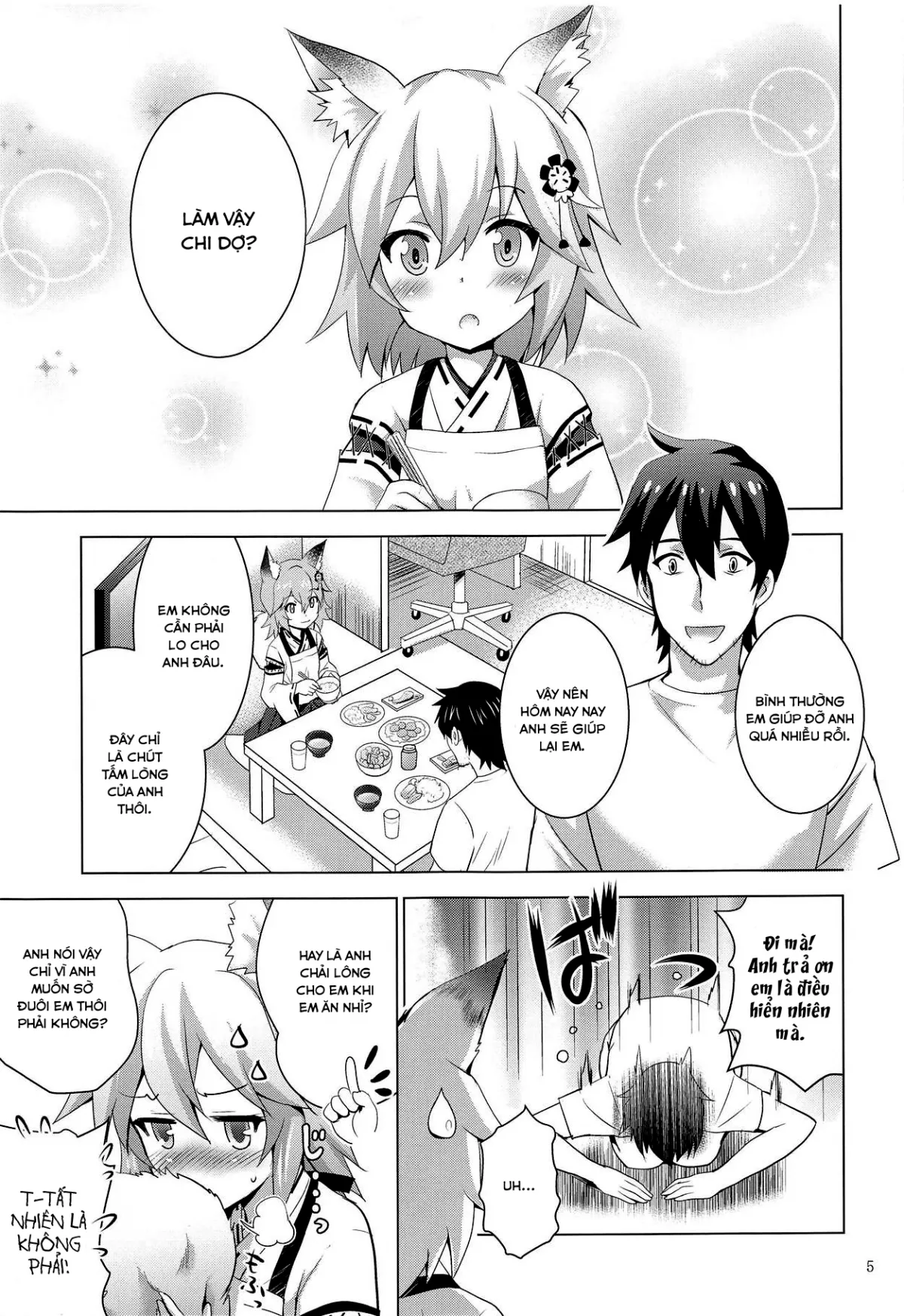 HentaiVN.net - Ảnh 4 - Senko ơi cho anh sờ đuôi với! (Sewayaki Kitsune no Senko-san) [(COMIC1☆15) [Studio BIG-X (Arino Hiroshi)] MOUSOU Mini Theater 43 (Sewayaki Kitsune no Senko-san)] - Chap 1