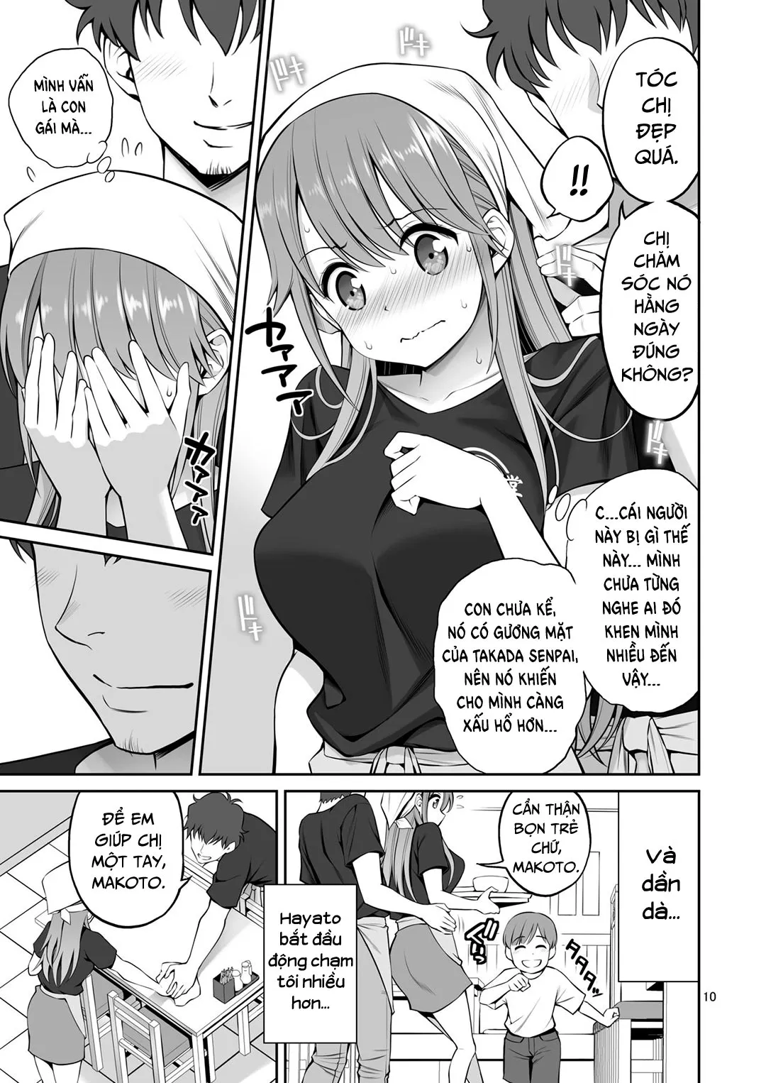 HentaiVN.net - Ảnh 11 - Motoyan Zuma Otto no Tonari de Hatsuiki [Ex-Delinquent Wife Cums Next To Her Husband For The First Time] - Chap 1