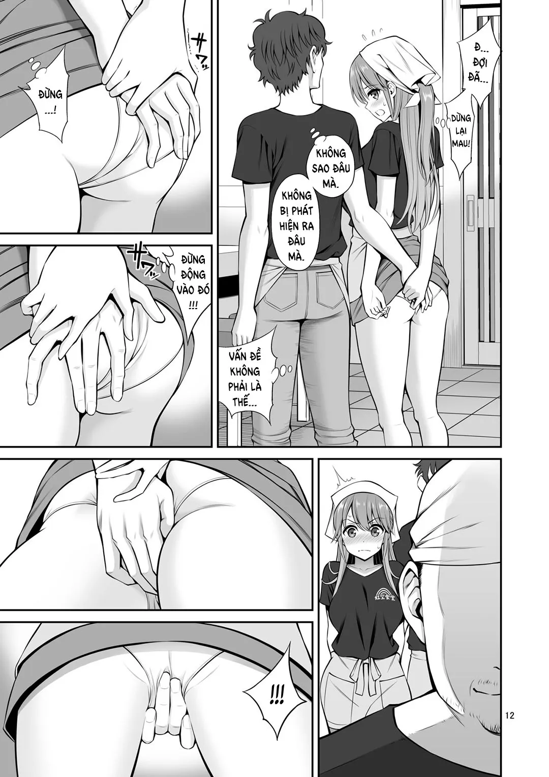HentaiVN.net - Ảnh 13 - Motoyan Zuma Otto no Tonari de Hatsuiki [Ex-Delinquent Wife Cums Next To Her Husband For The First Time] - Chap 1