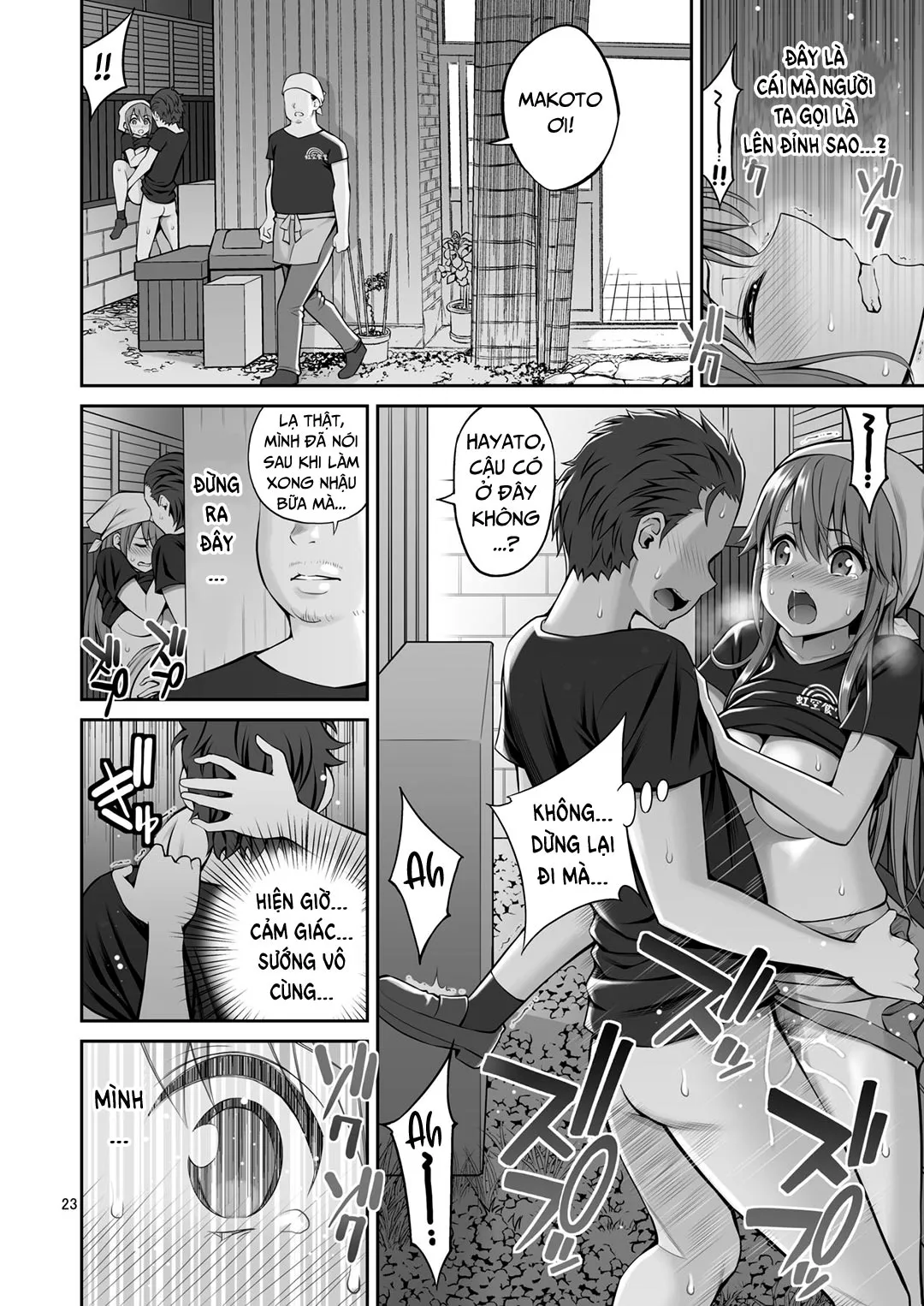 HentaiVN.net - Ảnh 24 - Motoyan Zuma Otto no Tonari de Hatsuiki [Ex-Delinquent Wife Cums Next To Her Husband For The First Time] - Chap 1