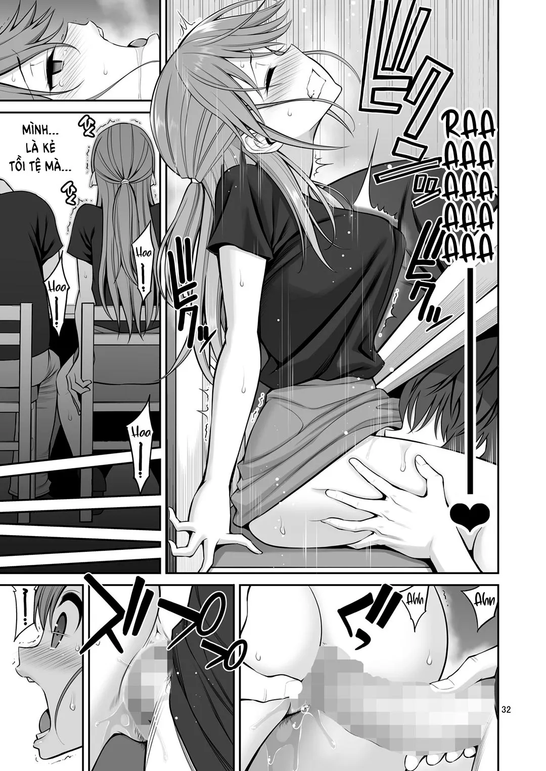 HentaiVN.net - Ảnh 33 - Motoyan Zuma Otto no Tonari de Hatsuiki [Ex-Delinquent Wife Cums Next To Her Husband For The First Time] - Chap 1
