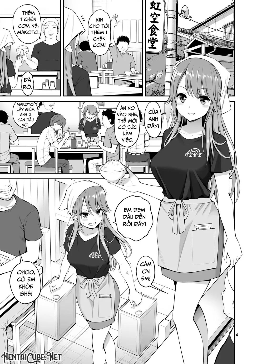 HentaiVN.net - Ảnh 5 - Motoyan Zuma Otto no Tonari de Hatsuiki [Ex-Delinquent Wife Cums Next To Her Husband For The First Time] - Chap 1