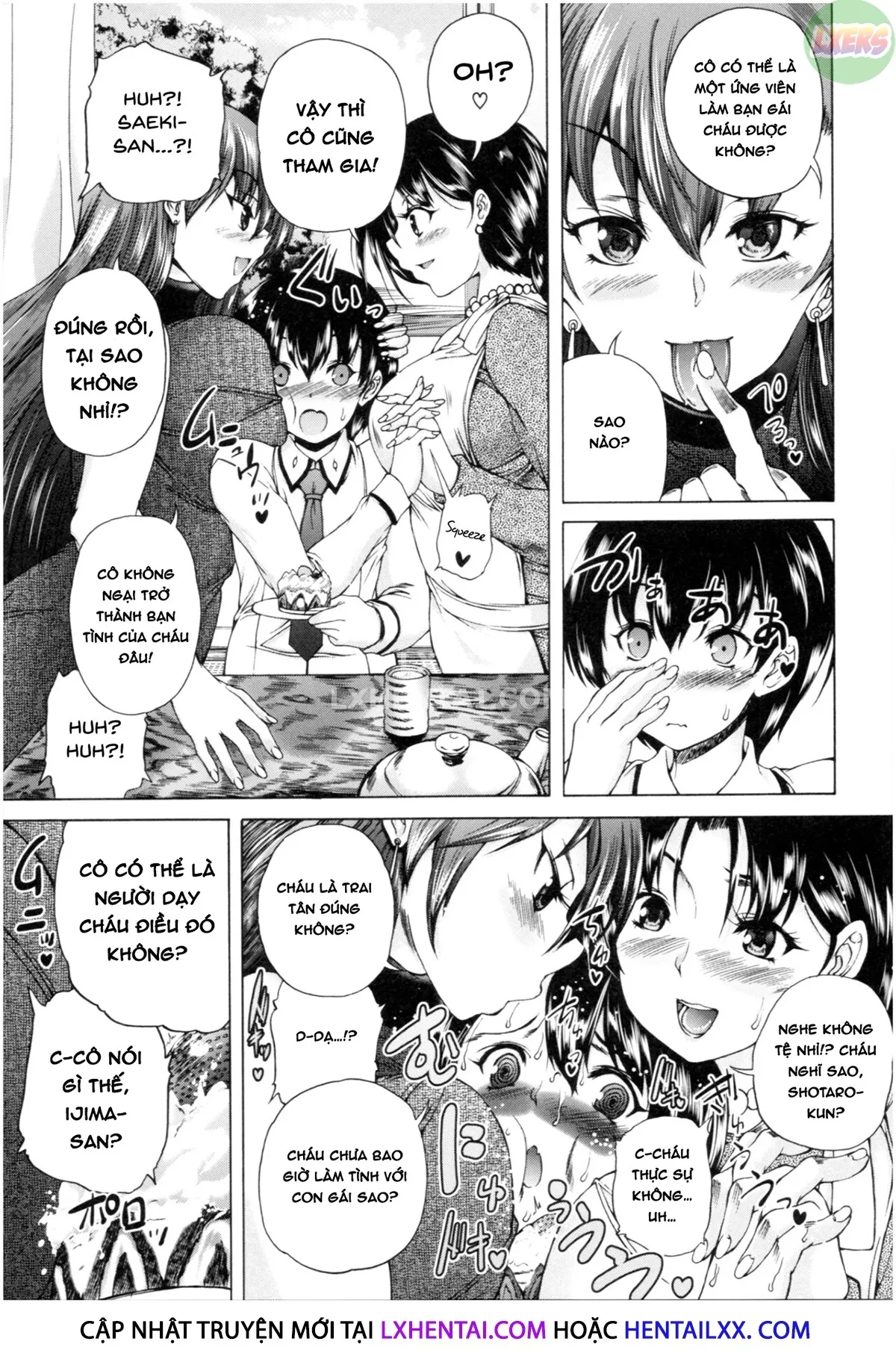 HentaiVN.net - Ảnh 6 - Oba-Shota Harem - Chap 1