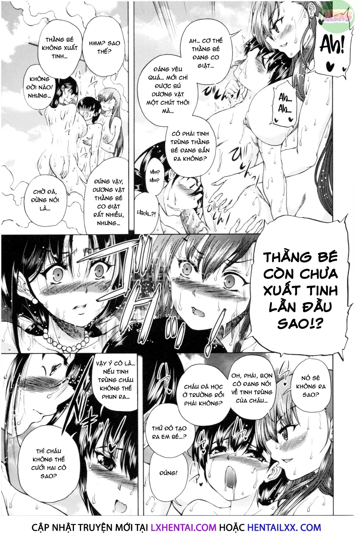 HentaiVN.net - Ảnh 10 - Oba-Shota Harem - Chap 1