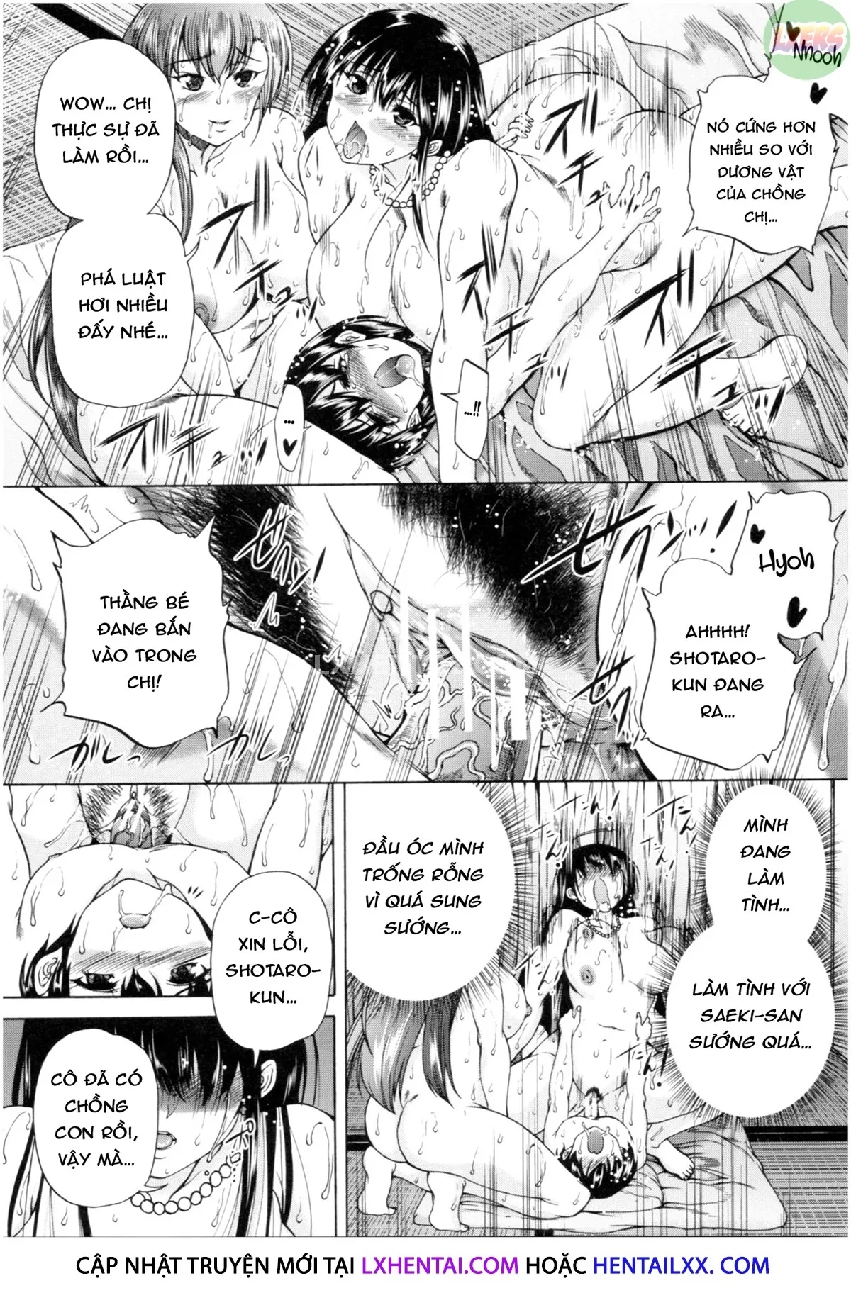 HentaiVN.net - Ảnh 13 - Oba-Shota Harem - Chap 1