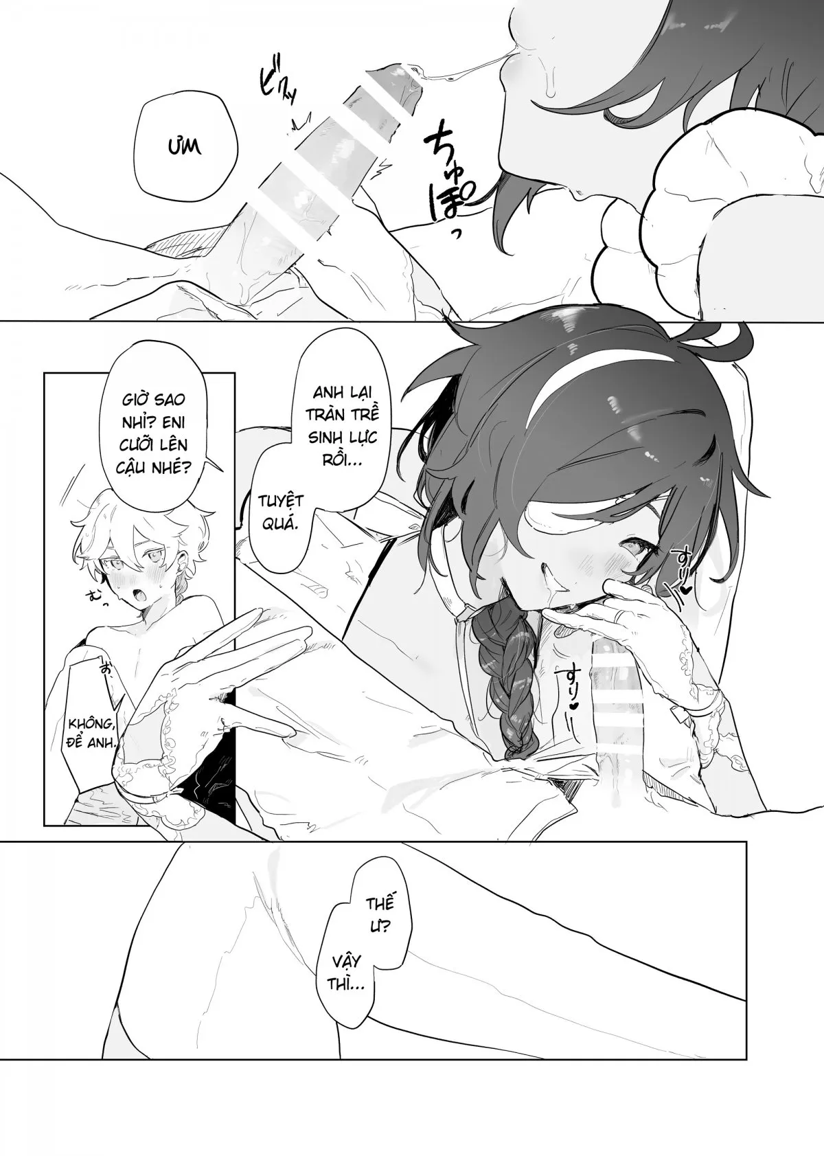 HentaiVN.net - Ảnh 21 - Cuộc gặp của Aether với những đoá hồng chân dài [Sora-kun ga Ashinaga Oneechan-tachi to Ichaicha Suru Hon] - Chap 1