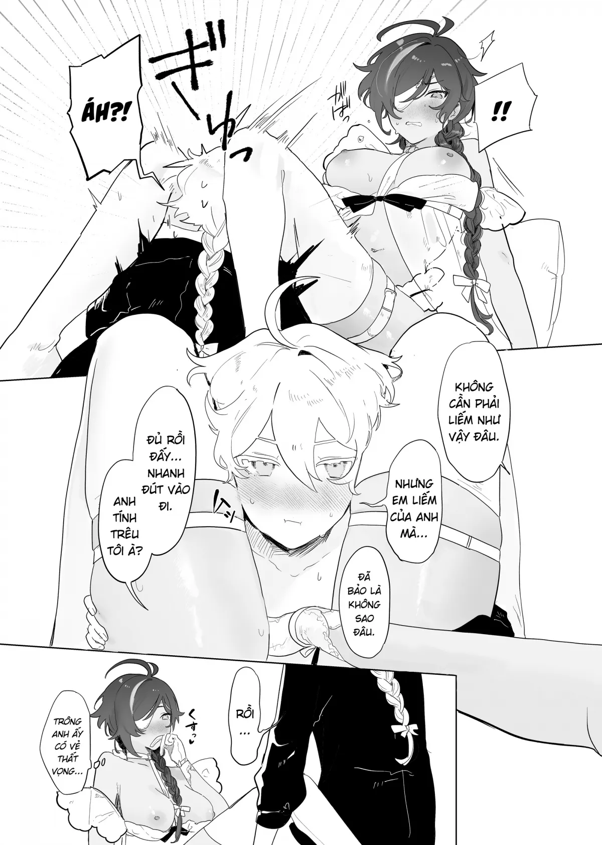 HentaiVN.net - Ảnh 25 - Cuộc gặp của Aether với những đoá hồng chân dài [Sora-kun ga Ashinaga Oneechan-tachi to Ichaicha Suru Hon] - Chap 1