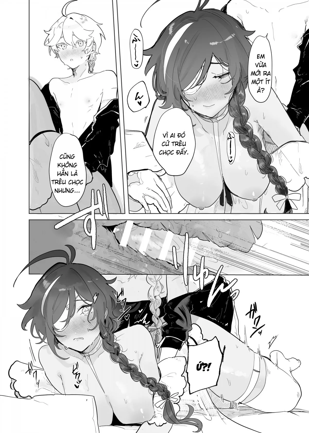 HentaiVN.net - Ảnh 27 - Cuộc gặp của Aether với những đoá hồng chân dài [Sora-kun ga Ashinaga Oneechan-tachi to Ichaicha Suru Hon] - Chap 1