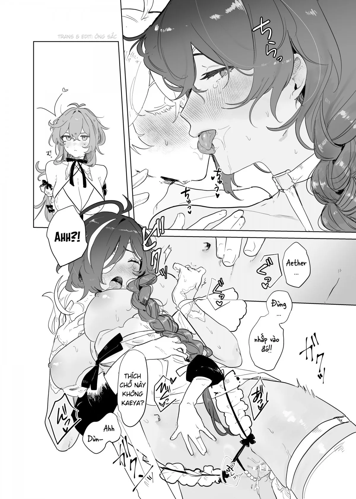 HentaiVN.net - Ảnh 32 - Cuộc gặp của Aether với những đoá hồng chân dài [Sora-kun ga Ashinaga Oneechan-tachi to Ichaicha Suru Hon] - Chap 1