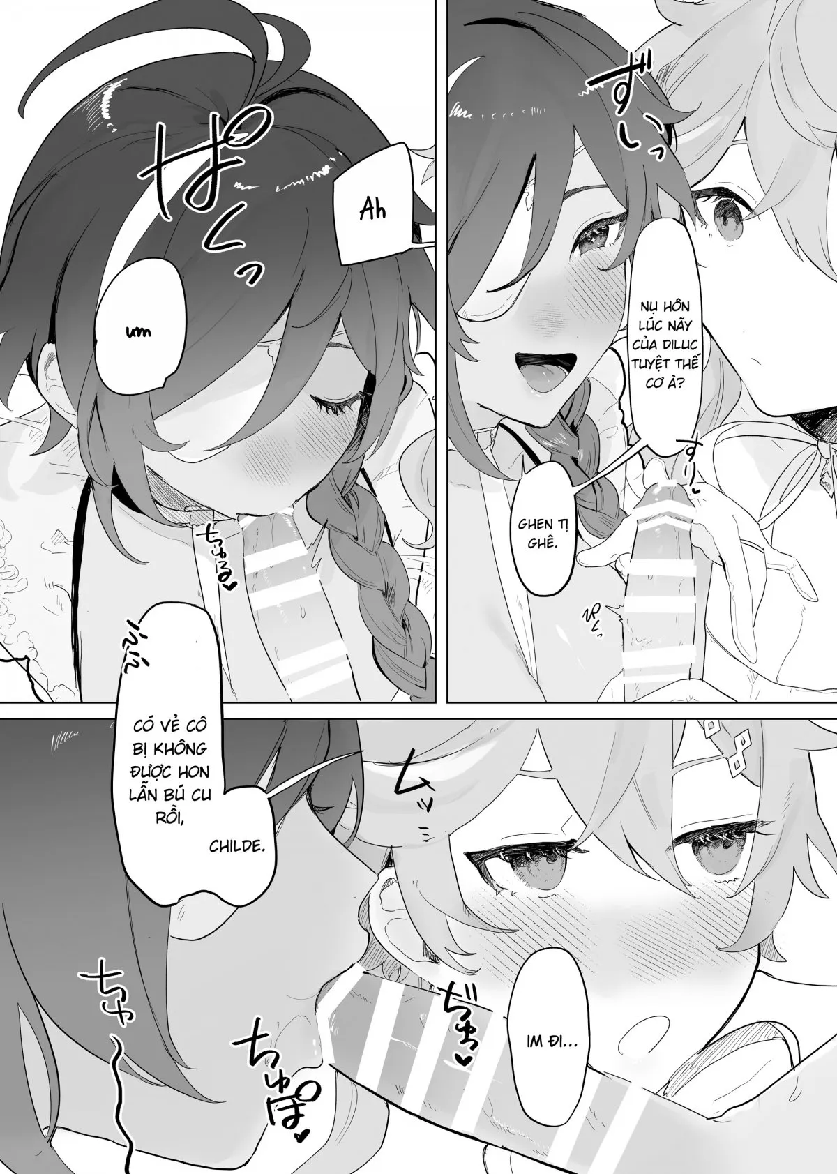 HentaiVN.net - Ảnh 6 - Cuộc gặp của Aether với những đoá hồng chân dài [Sora-kun ga Ashinaga Oneechan-tachi to Ichaicha Suru Hon] - Chap 1