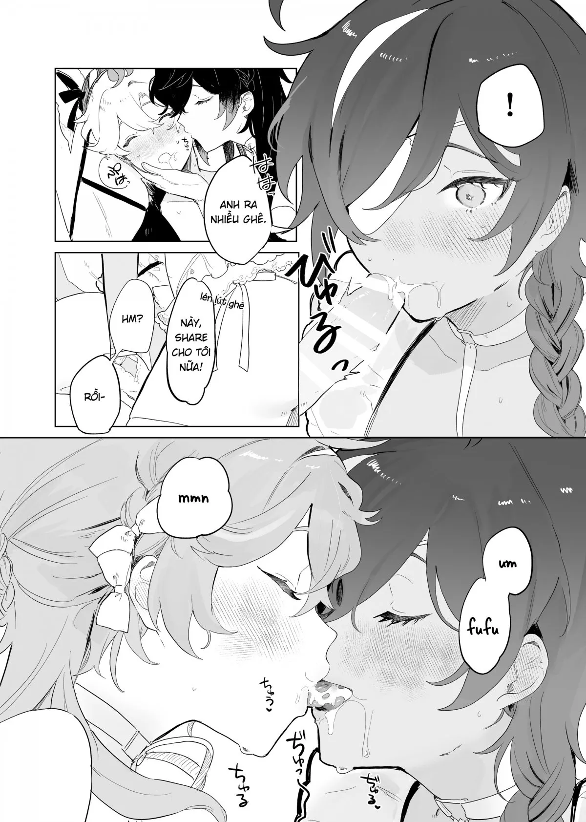 HentaiVN.net - Ảnh 8 - Cuộc gặp của Aether với những đoá hồng chân dài [Sora-kun ga Ashinaga Oneechan-tachi to Ichaicha Suru Hon] - Chap 1