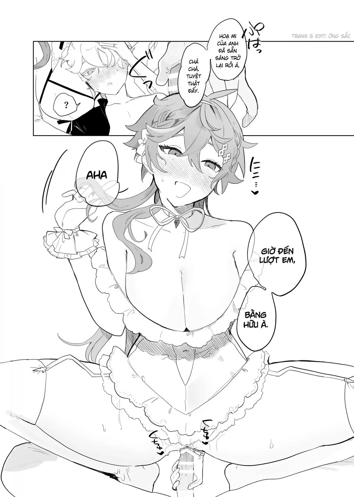 HentaiVN.net - Ảnh 9 - Cuộc gặp của Aether với những đoá hồng chân dài [Sora-kun ga Ashinaga Oneechan-tachi to Ichaicha Suru Hon] - Chap 1