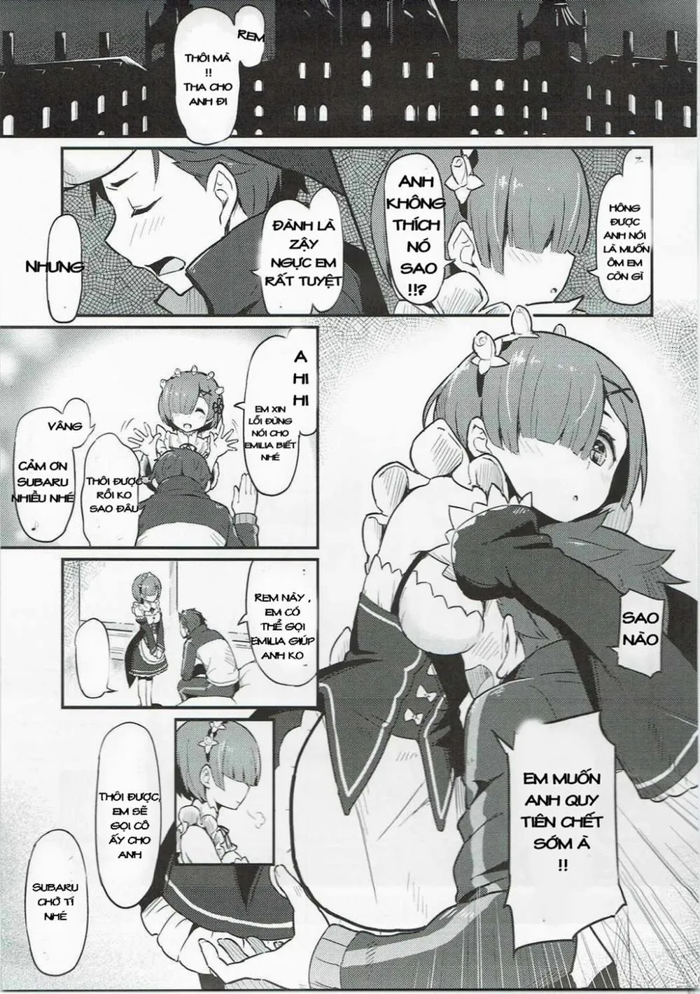 HentaiVN.net - Ảnh 1 - Rem no Emilia Kuttsuke Daisakusen (Re:Zero kara Hajimeru Isekai Seikatsu) - Chap 1