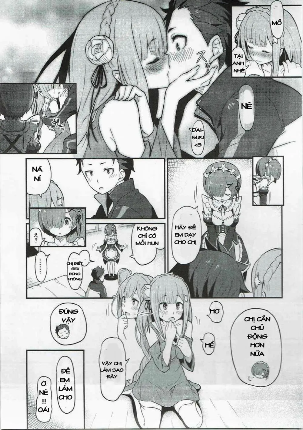 HentaiVN.net - Ảnh 11 - Rem no Emilia Kuttsuke Daisakusen (Re:Zero kara Hajimeru Isekai Seikatsu) - Chap 1