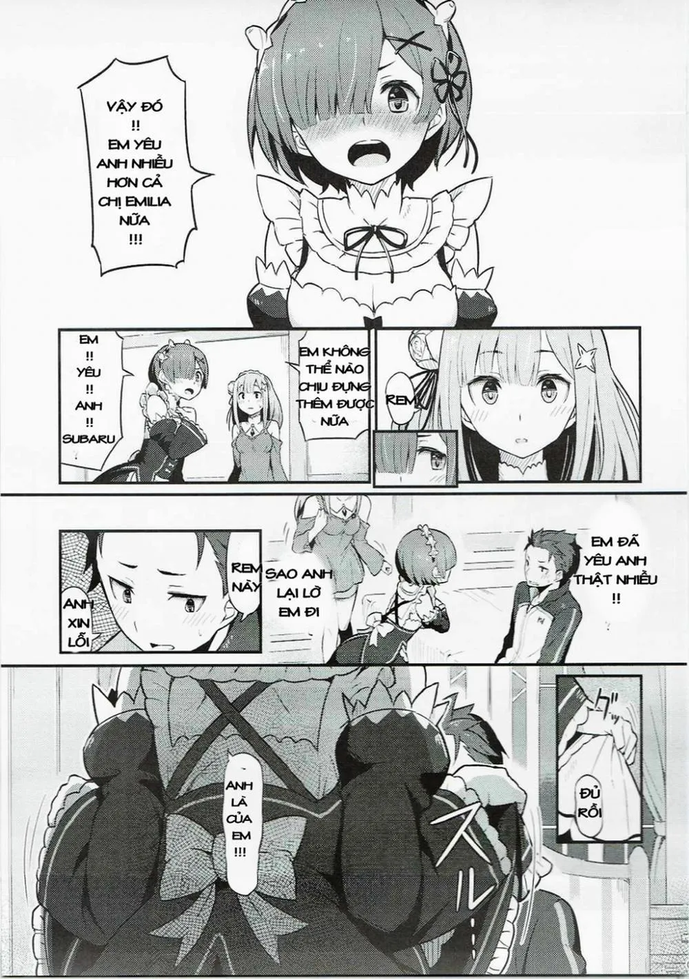HentaiVN.net - Ảnh 3 - Rem no Emilia Kuttsuke Daisakusen (Re:Zero kara Hajimeru Isekai Seikatsu) - Chap 1