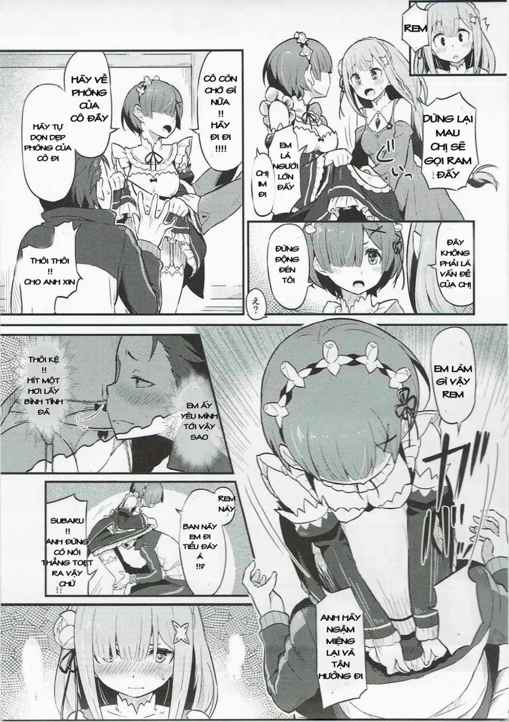 HentaiVN.net - Ảnh 5 - Rem no Emilia Kuttsuke Daisakusen (Re:Zero kara Hajimeru Isekai Seikatsu) - Chap 1