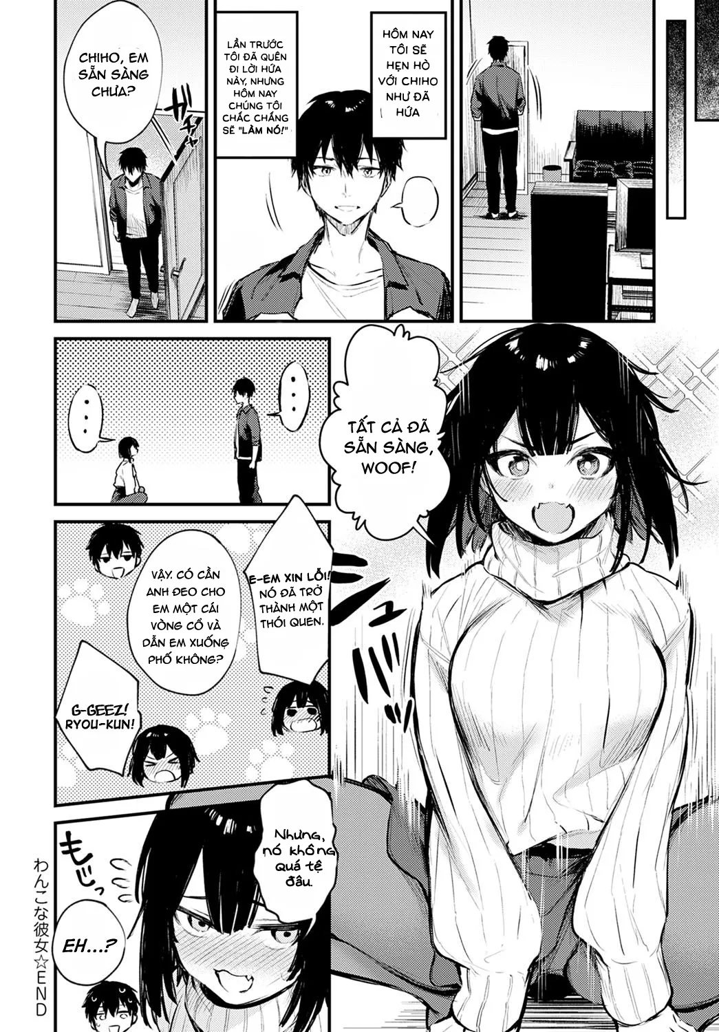 HentaiVN.net - Ảnh 21 - Wanko na Kanojo - Chap 1