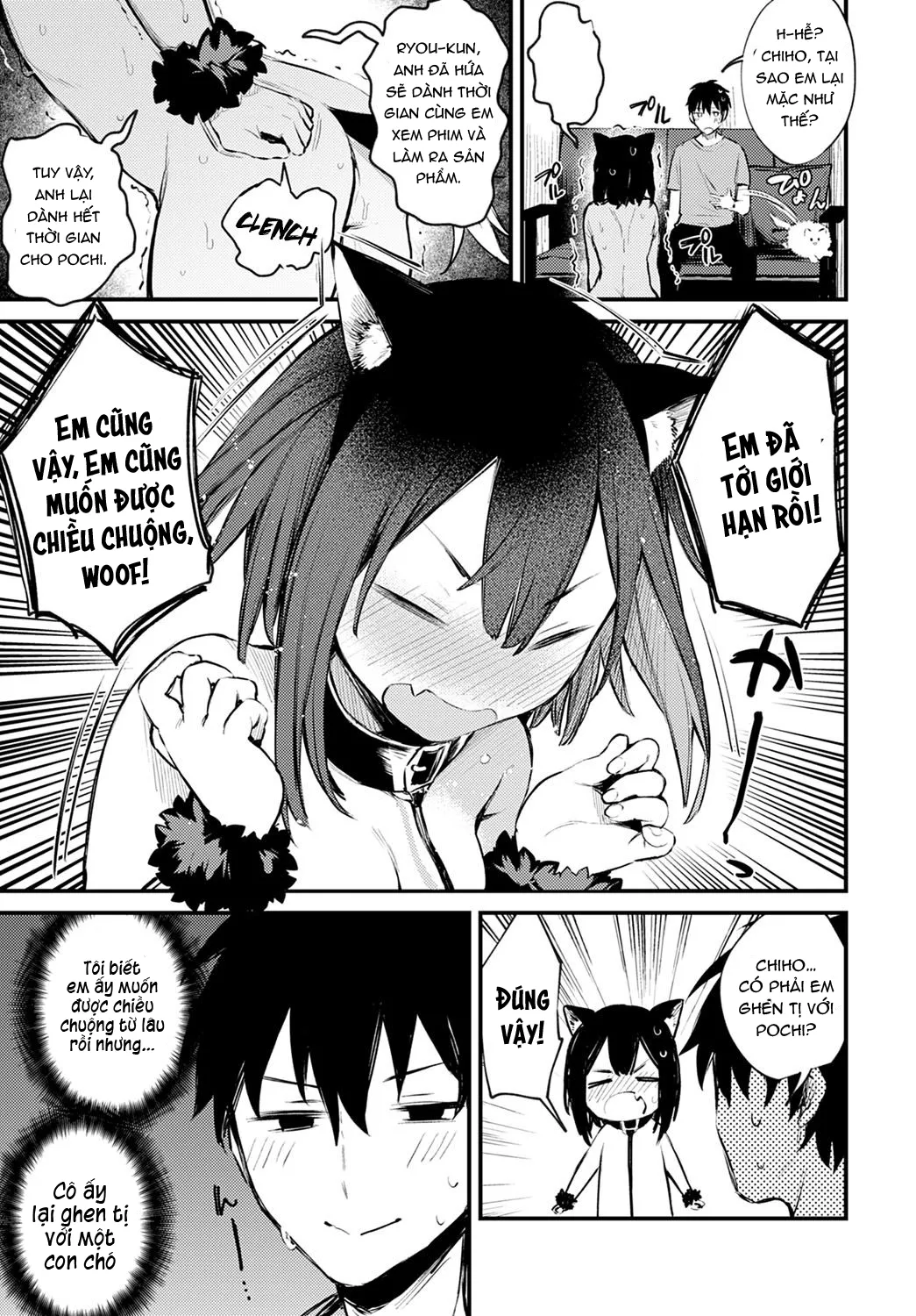 HentaiVN.net - Ảnh 6 - Wanko na Kanojo - Chap 1