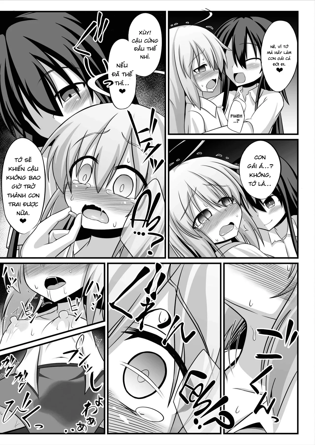 HentaiVN.net - Ảnh 14 - TS Mesu Ochi ~Onnanoko ni Sarete Love Love Yuri Sex~ [Genderbent Descent Into Sluthood ~Turning Into A Girl From Lovey-Dovey Lesbian Sex~] - Chap 1